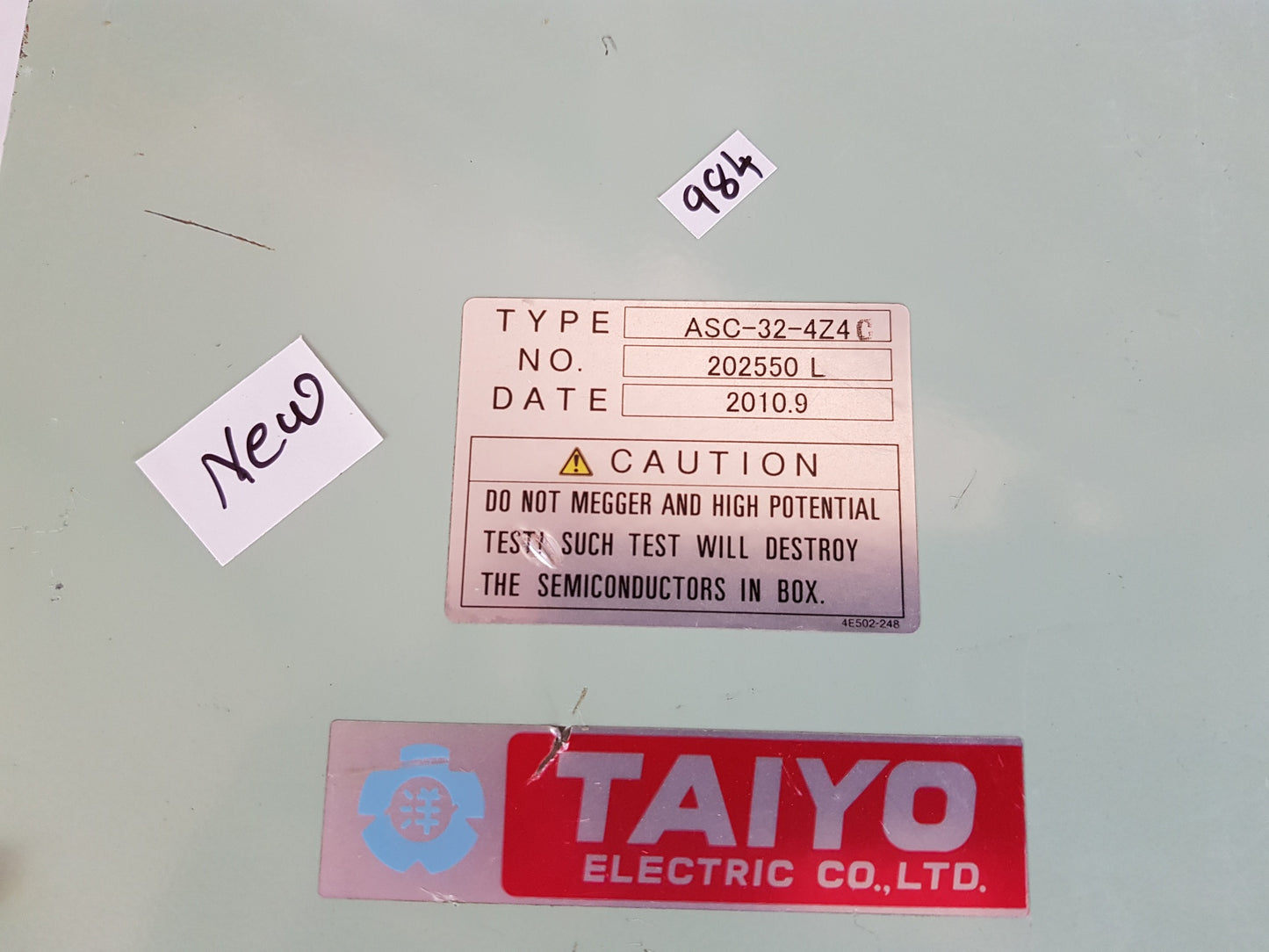 TAIYO ASC-32-4Z4C AUTOMATIC VOLTAGE REGULATOR