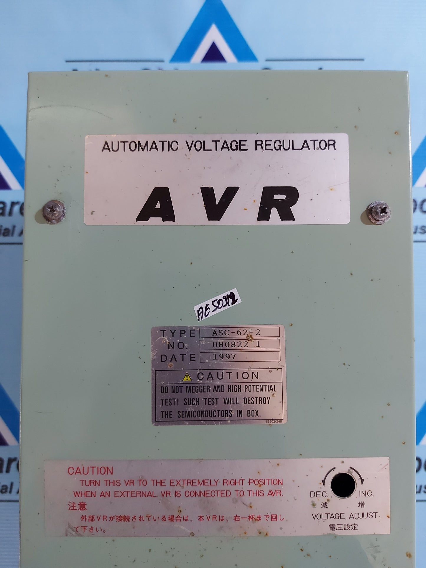 TAIYO ASC-62-2 AUTOMATIC VOLTAGE REGULATOR