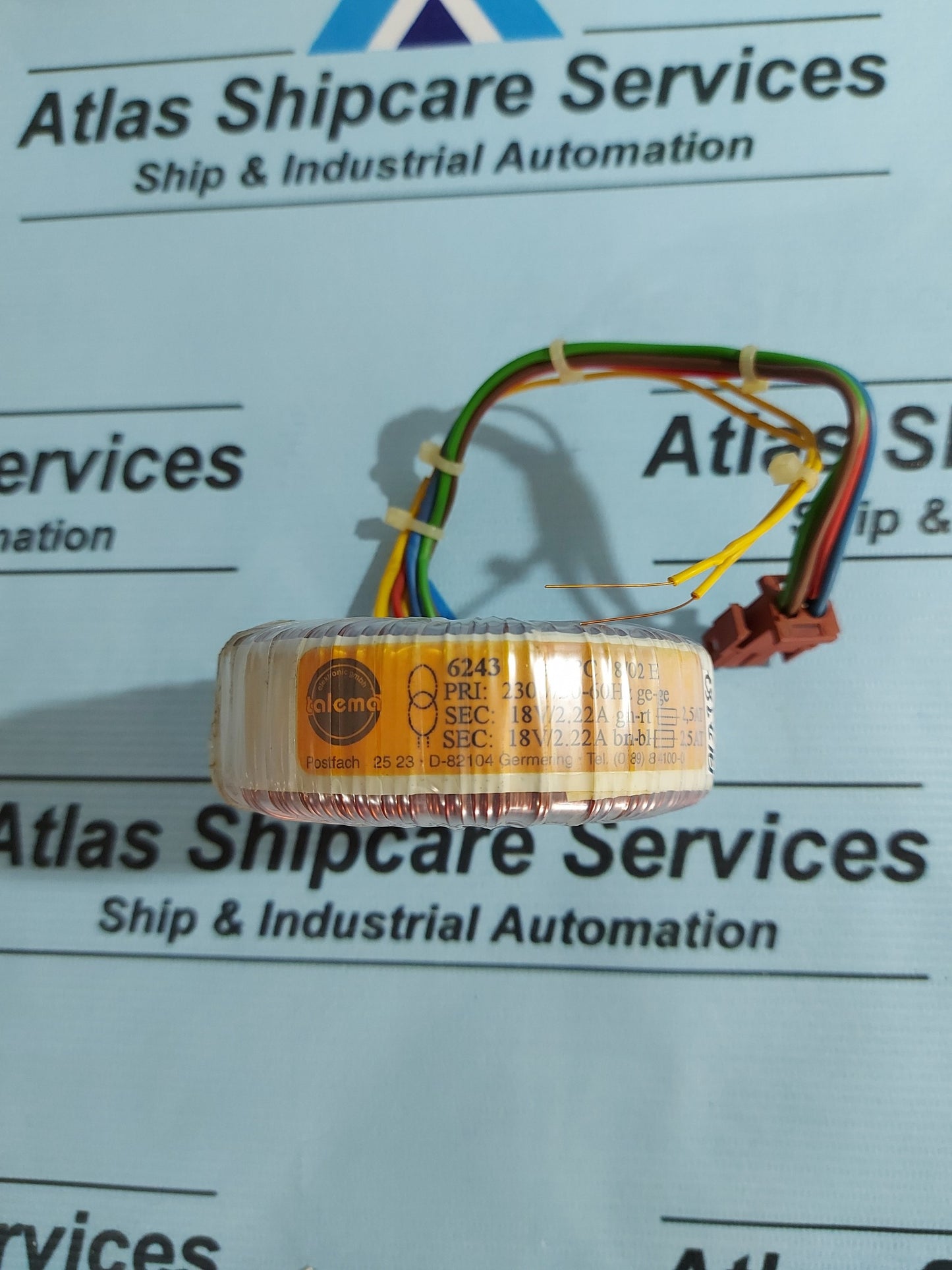 TALEMA 6243 ta40'C 8/02 E TOROIDAL TRANSFORMER AG387