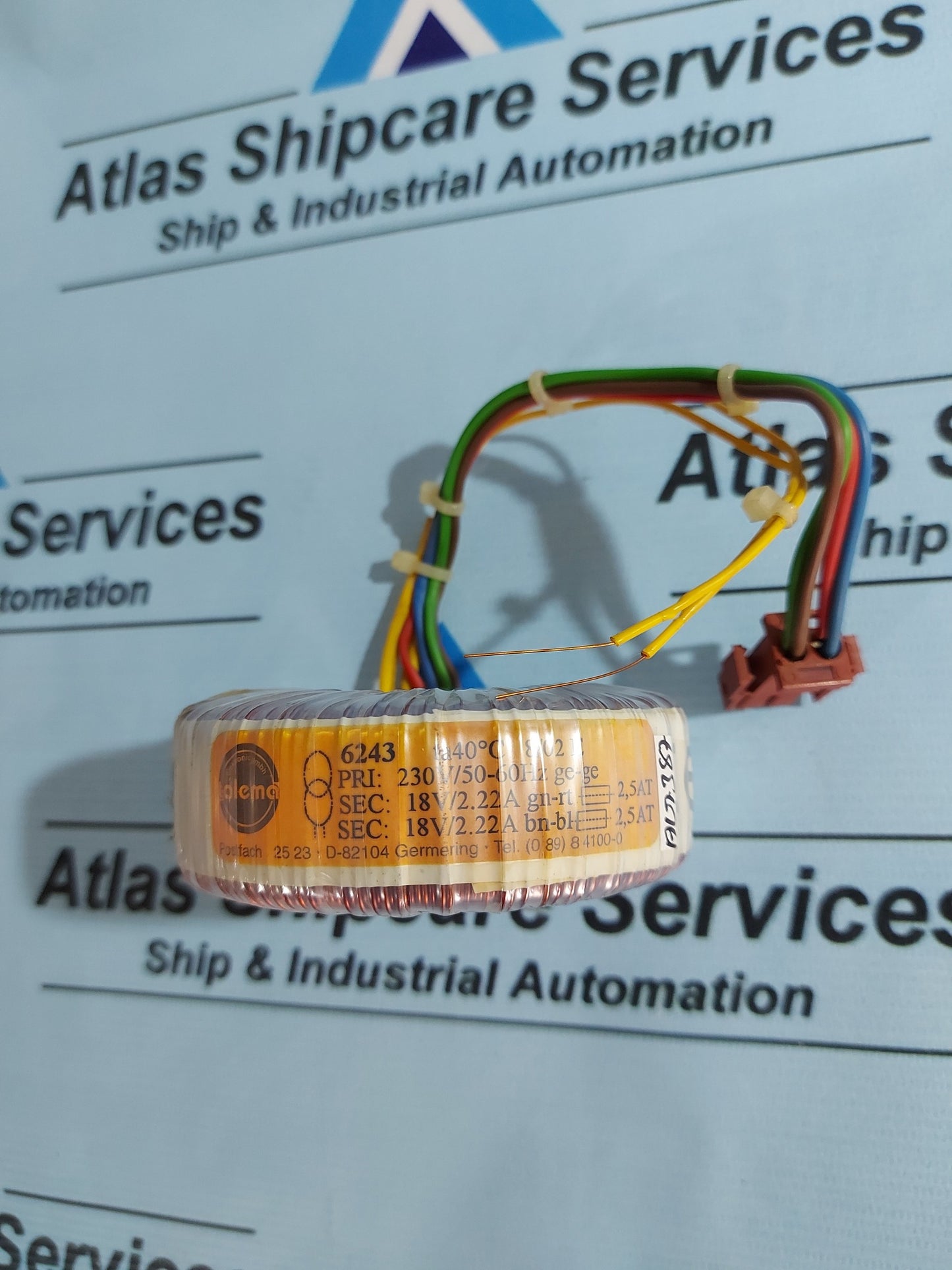 TALEMA 6243 ta40'C 8/02 E TOROIDAL TRANSFORMER AG387