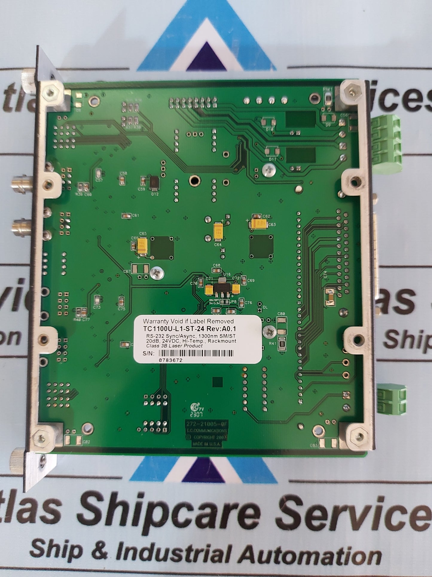 TCCOMM TC1100 FIBER OPTIC MODEM TC1100U-L1-ST-24