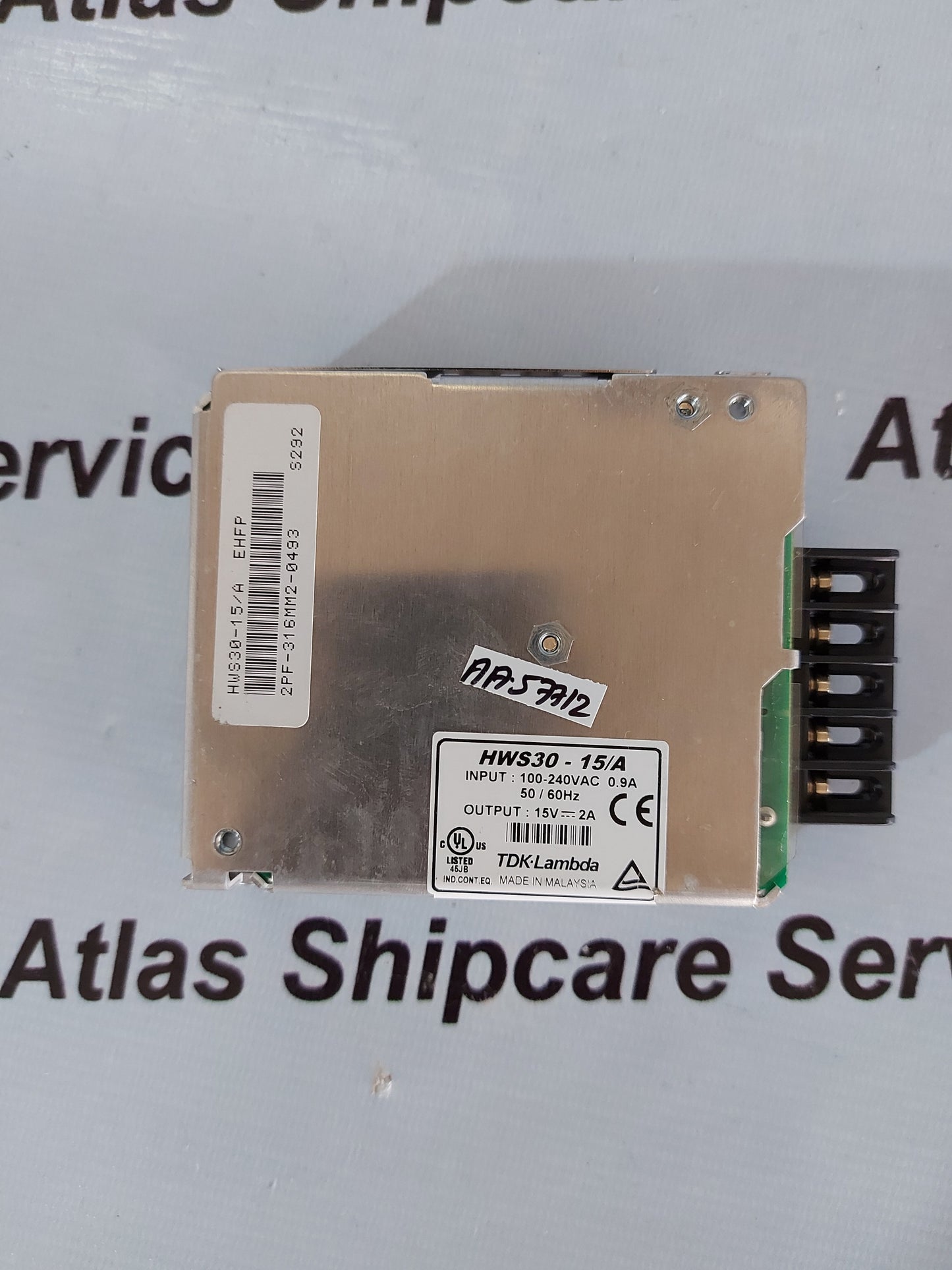 TDK-LAMBDA HWS30-15/A AC/DC ENCLOSED POWER SUPPLY