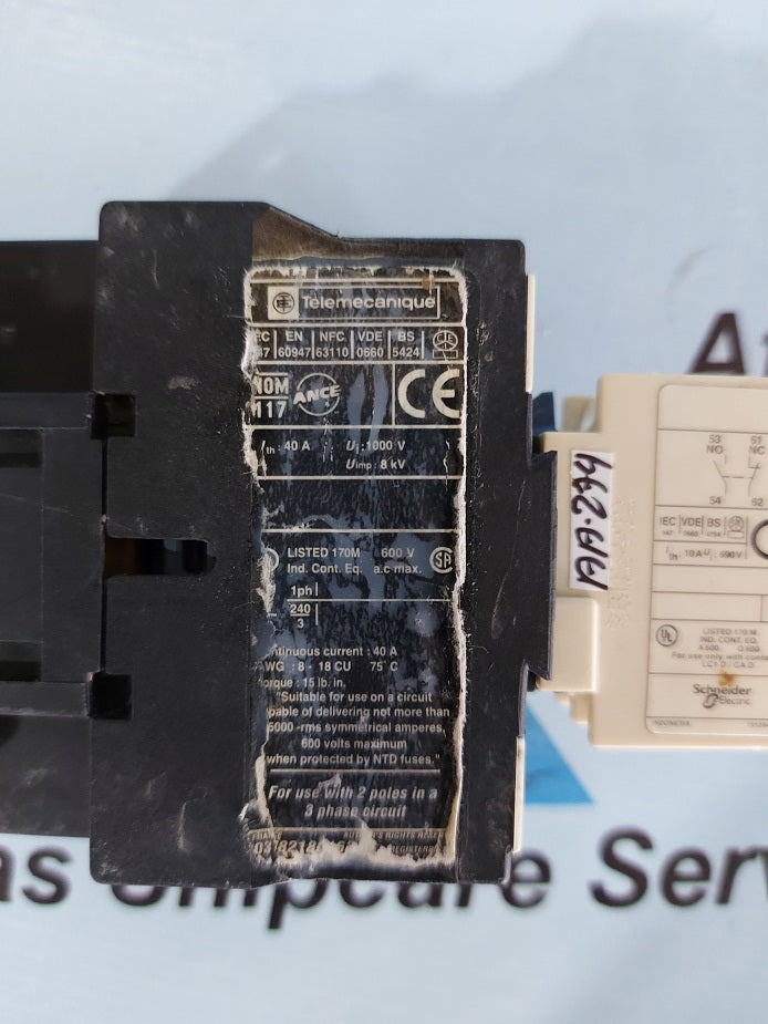 TELEMECANIQUE LADN11 LA1 DN11 CONTACT BLOCK