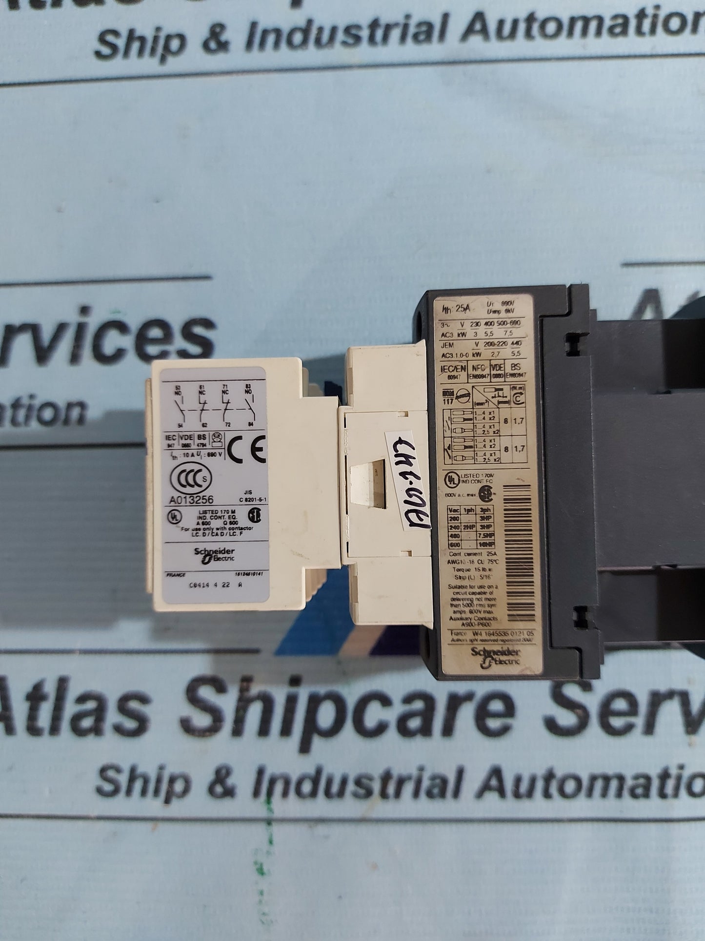 TELEMECANIQUE LADN22 LA1 DN22 AUXILIARY CONTACT BLOCK AG147