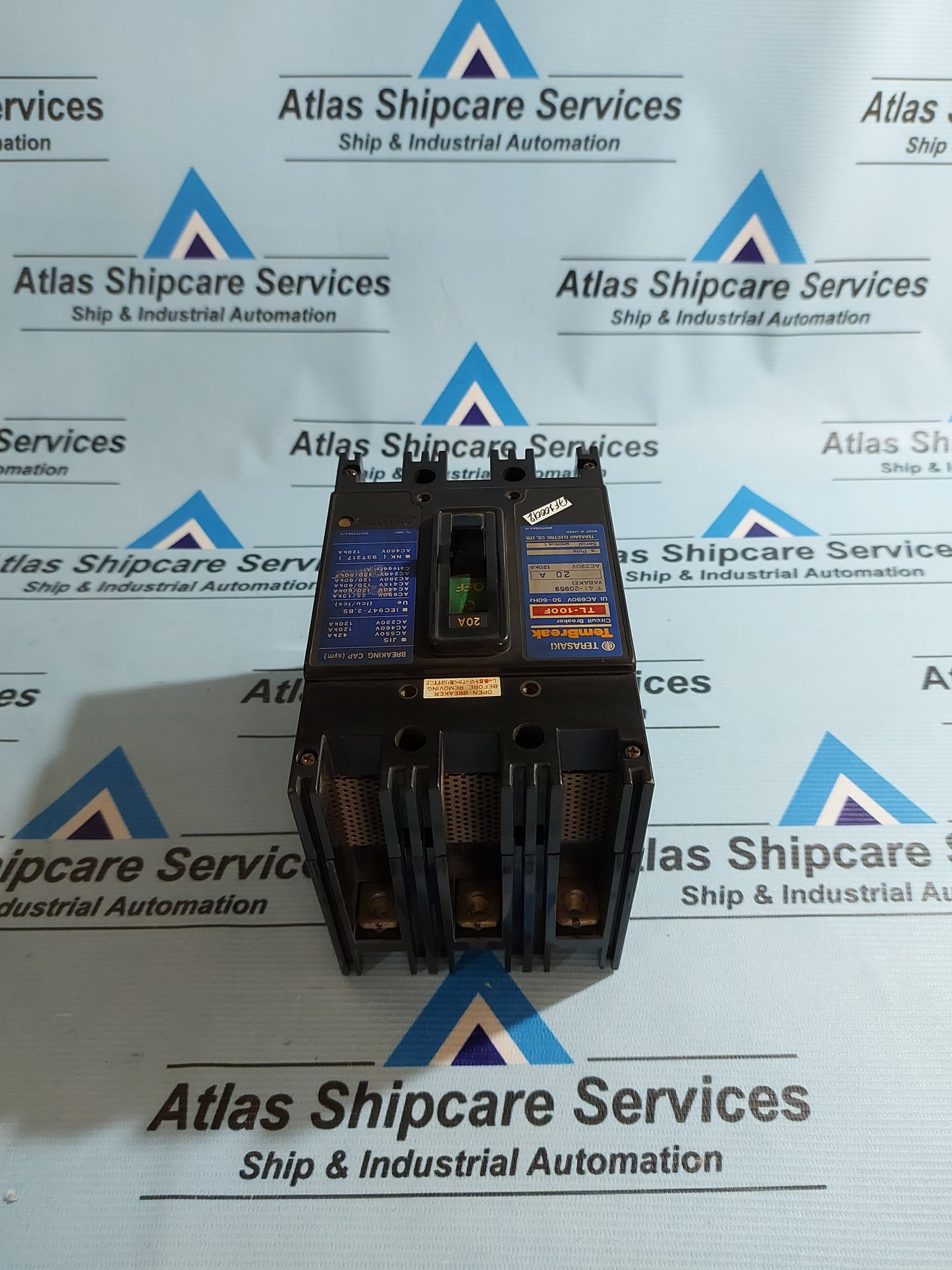 TERASAKI TL-100F TEMBREAK MOLDED CASE CIRCUIT BREAKER 3 POLE AC690V 50~60Hz