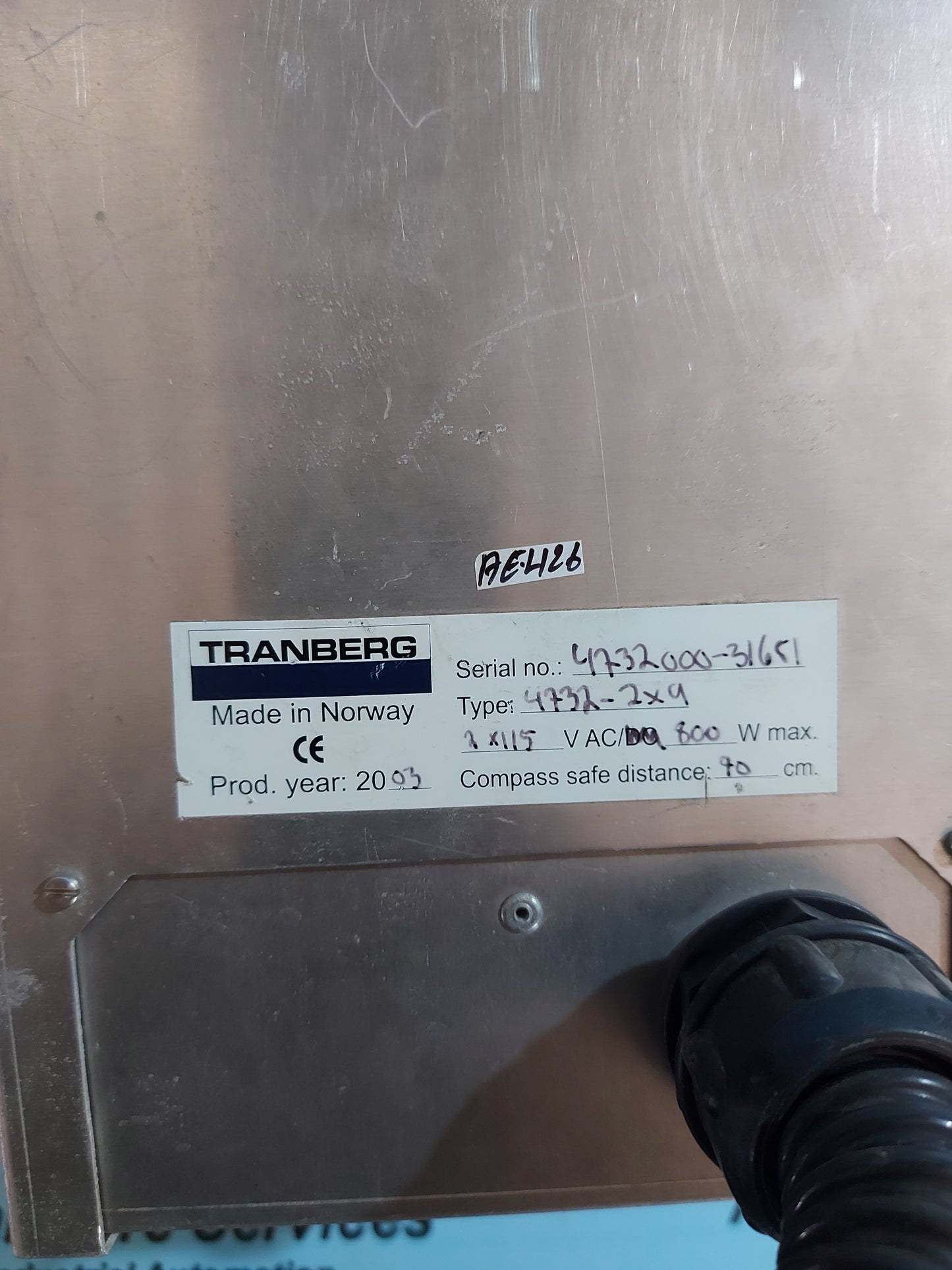 TRANBERG TEF 4732 NAVIGATION LIGHTS CONROL PANEL