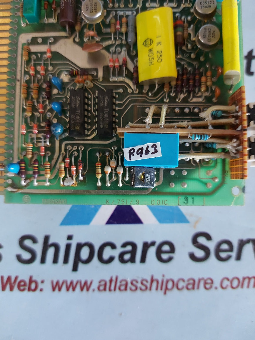 Terasaki ERB-117A Pcb Card K/751/9-001C