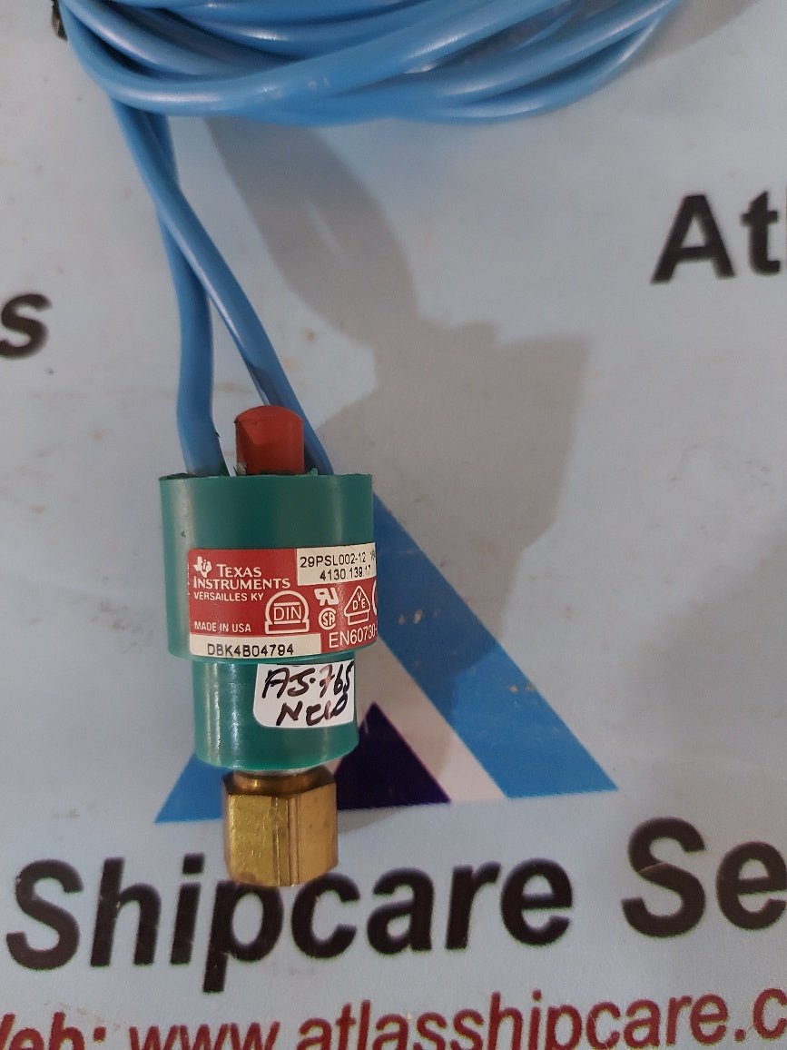 Texas Instruments 29PSL002-12 High Pressure Limit Switch