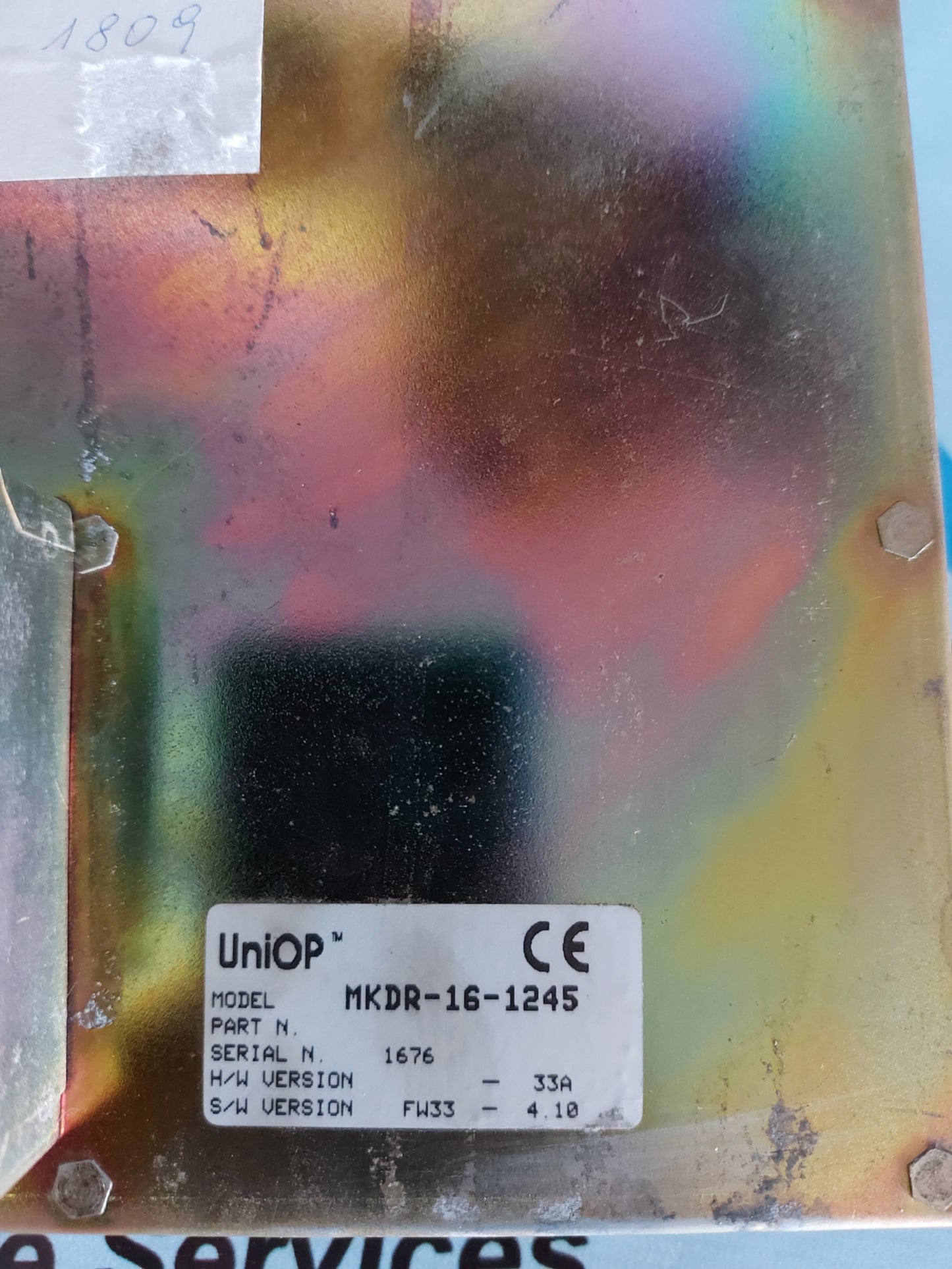 UNIOP MKDR-16-1245 OPERATOR CONTROL PANEL