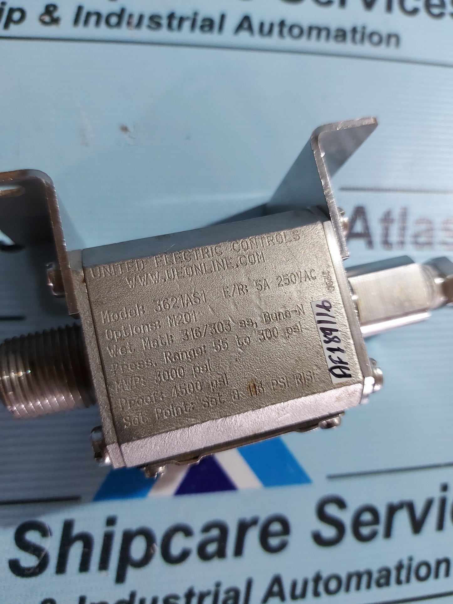 UNITED ELECTRIC CONTROLS 3621AS1 MWP 3000 PSI