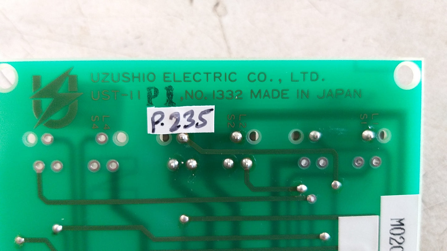 Uzushio Electric UST-11P1 Pcb Circuit Board No.: 1332
