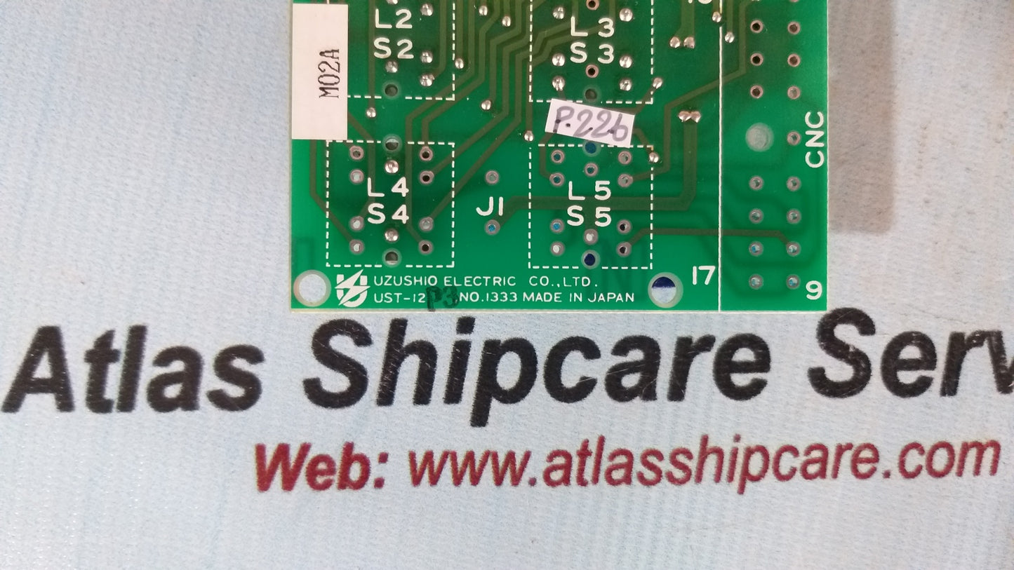 Uzushio Electric UST-12P3 Pcb Circuit Board No.: 1333
