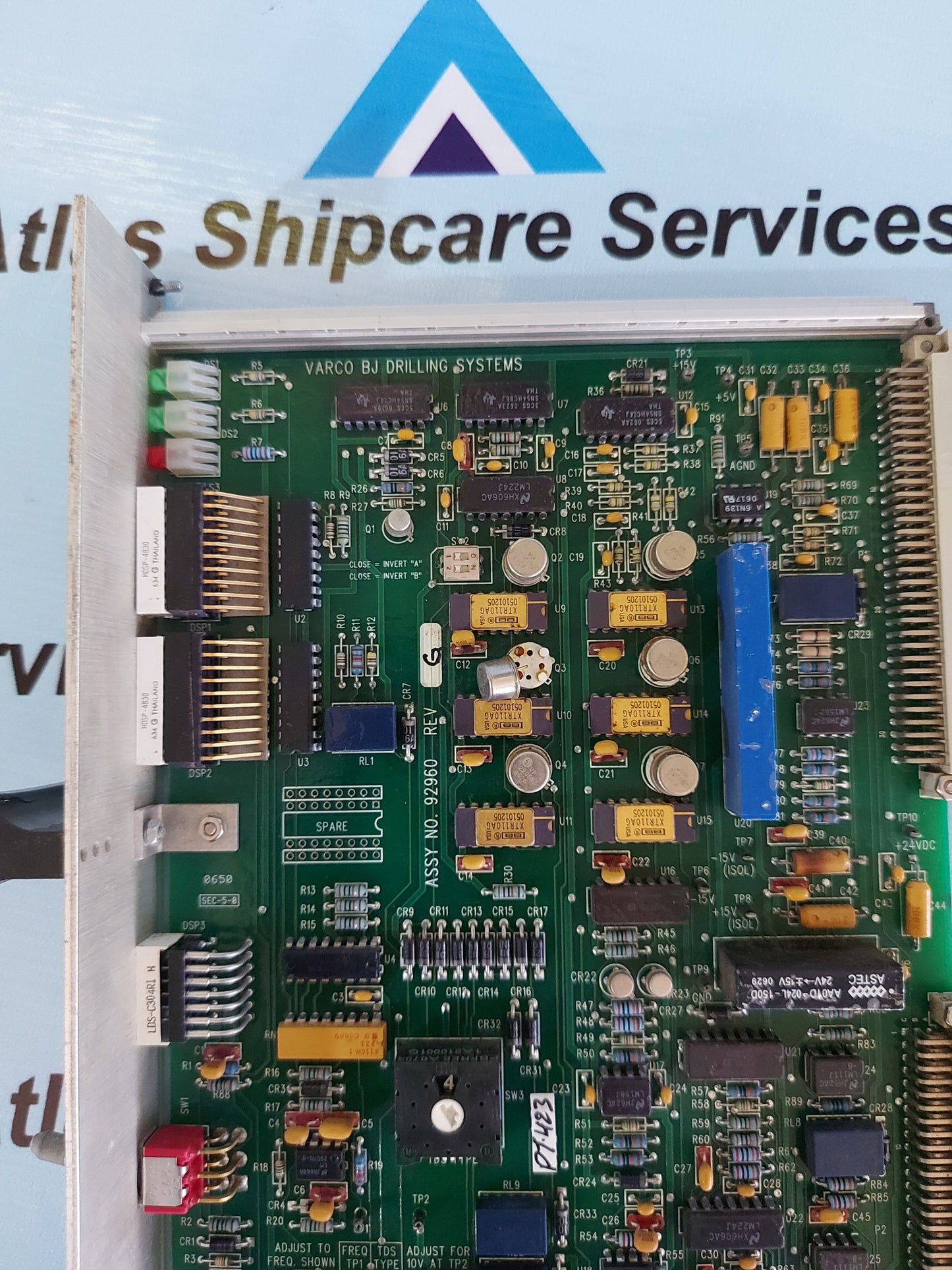 VACO BJ DRILLING SYSTEM 96960 SPEED/TORQUE INTERFACE II PCB CARD