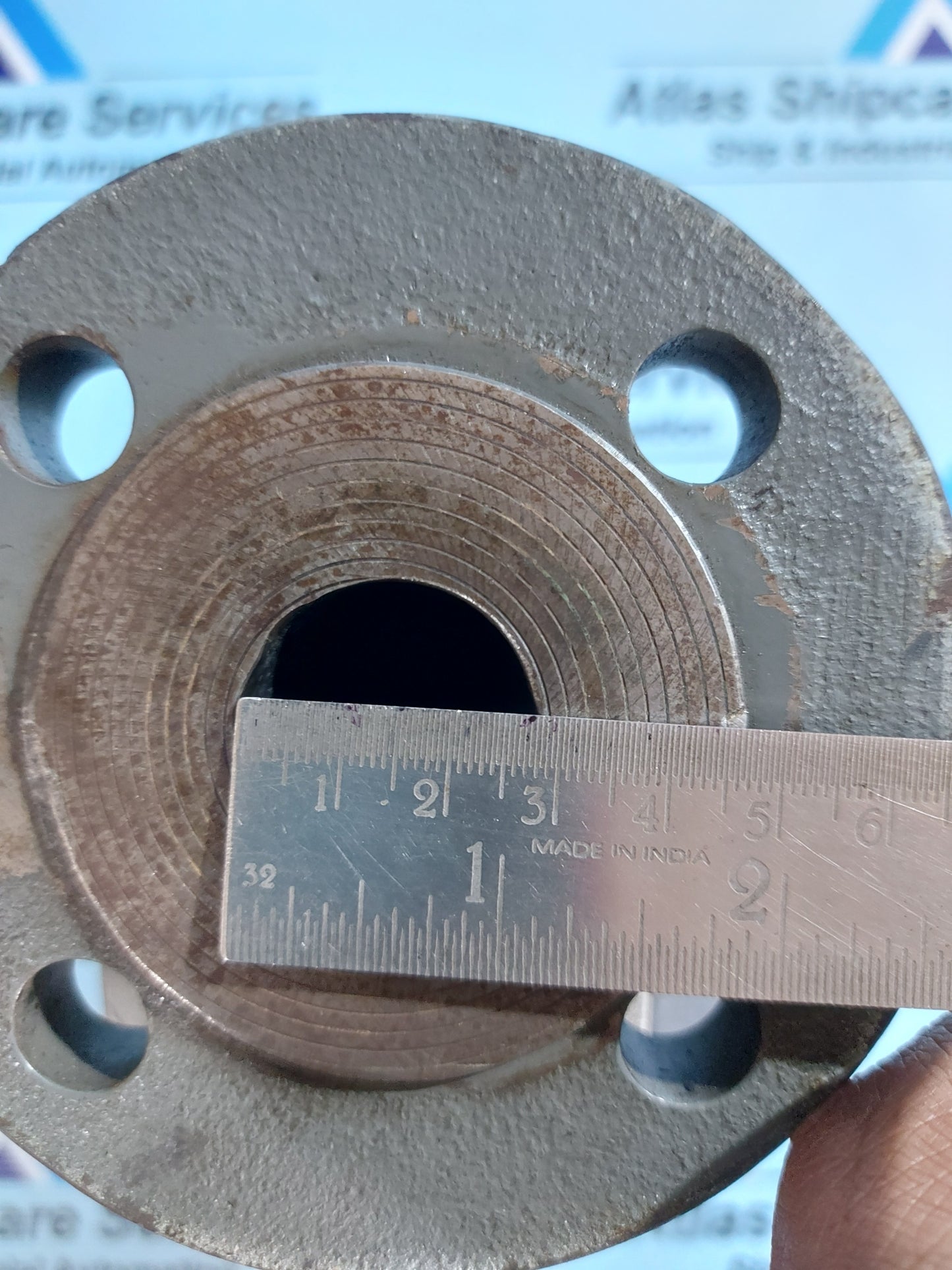 VAF INSTRUMENTS J5025PT2 DIN FLOWMETER INDUSTRIAL MARINE VANE METER