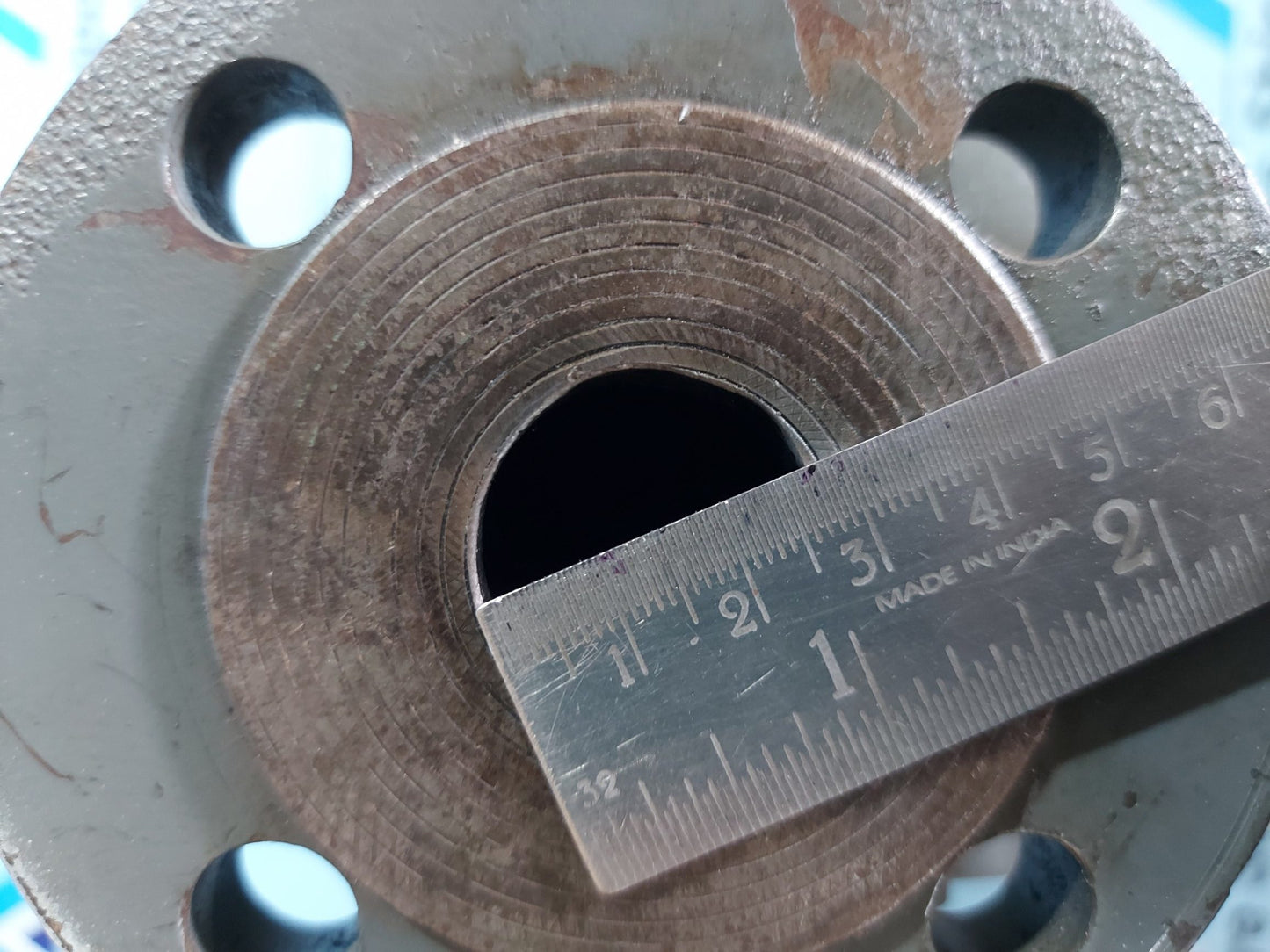VAF INSTRUMENTS J5025PT2 DIN FLOWMETER INDUSTRIAL MARINE VANE METER