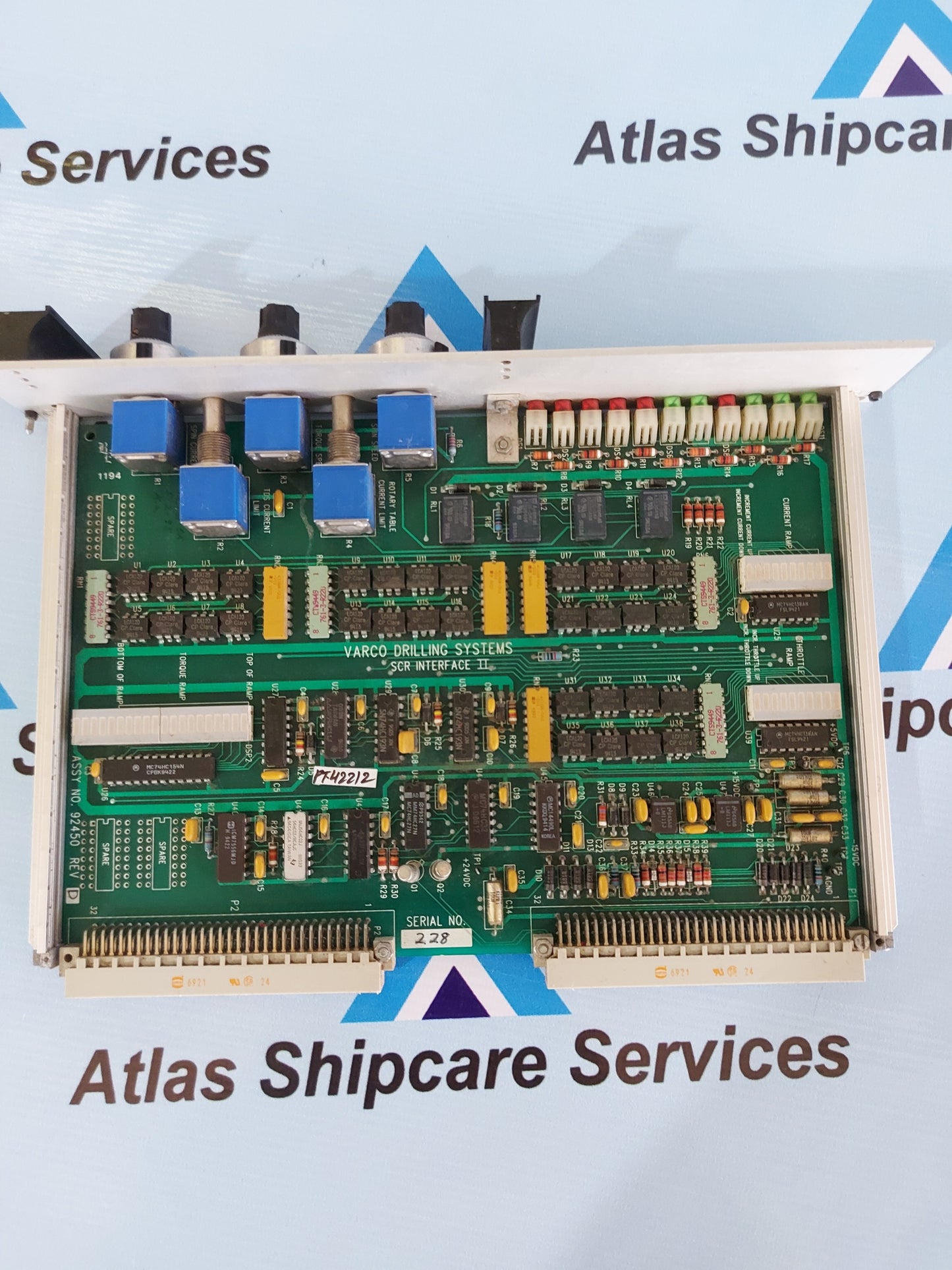 VARCO DRILLING SYSTEMS 92450 REV.D SCR INTERFACE II PCB CARD