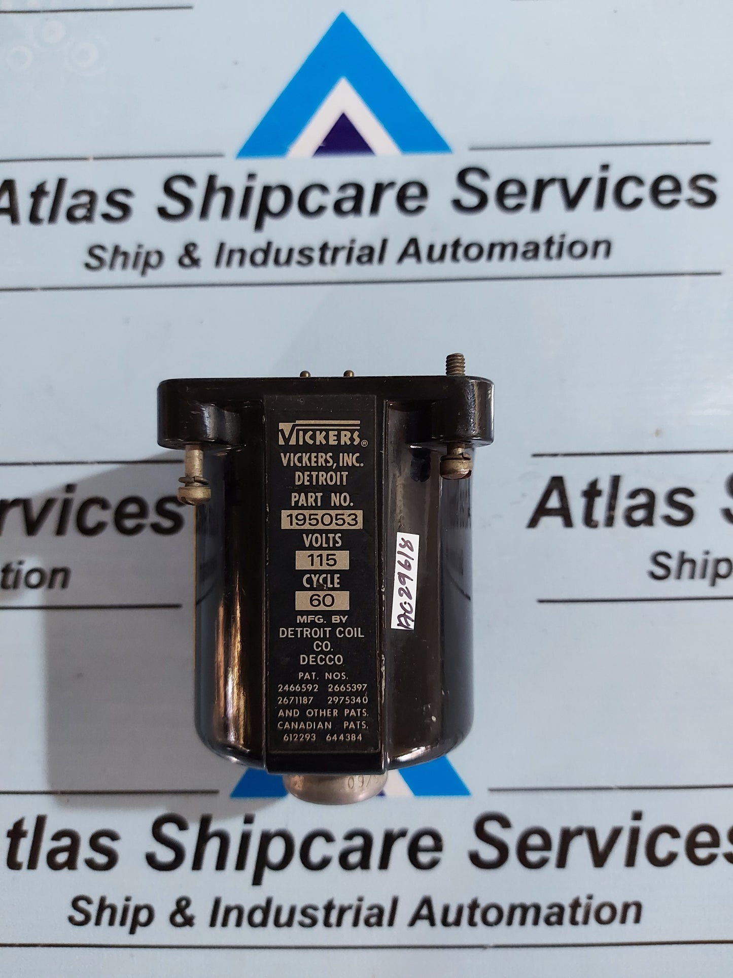 VICKERS 195053 SOLENOID COIL 115VAC 60Hz