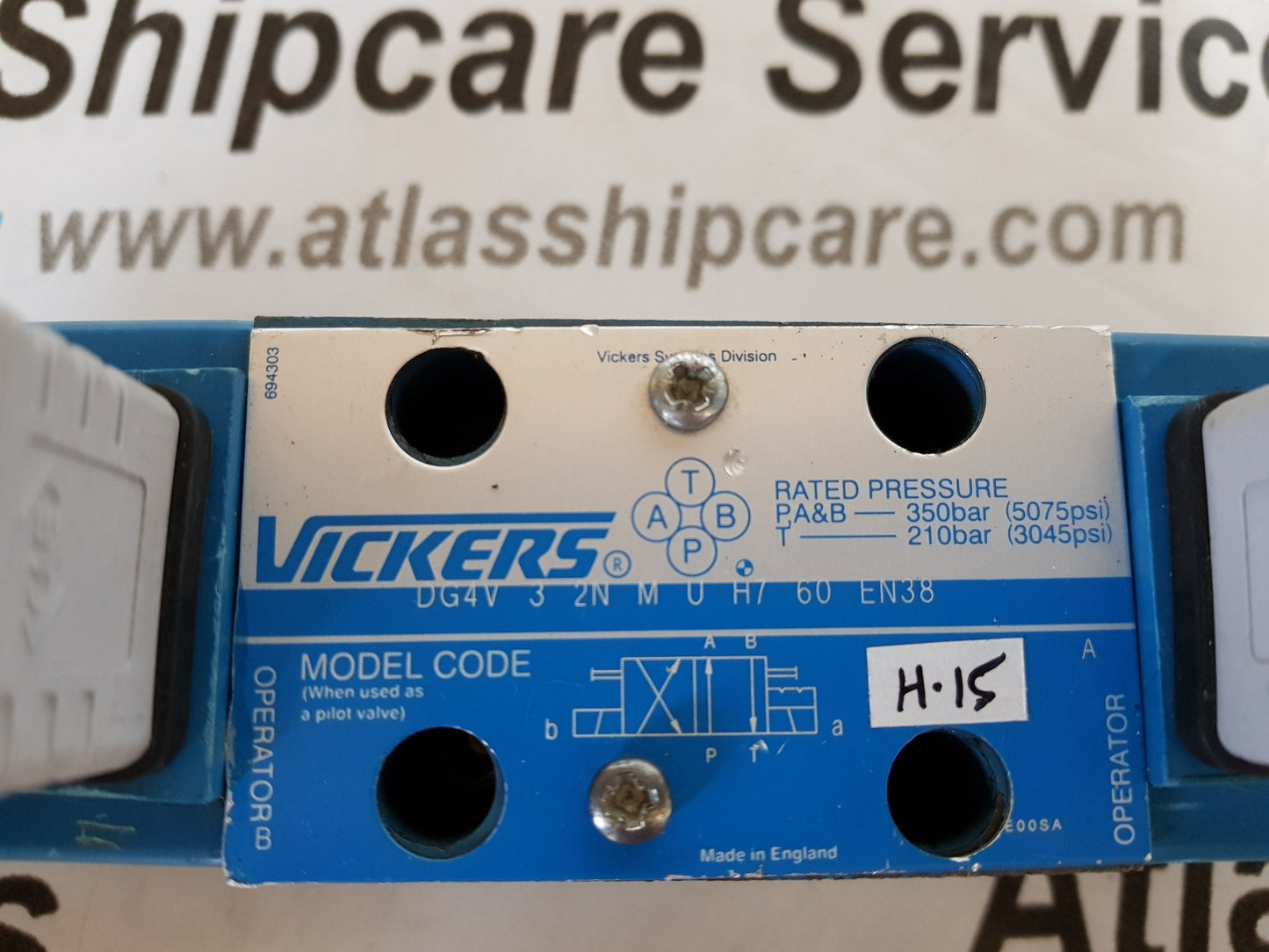 VICKERS DG4V 3 2N M U H7 60 EN38 SOLENOID OPERATED DIRECTIONAL VALVE