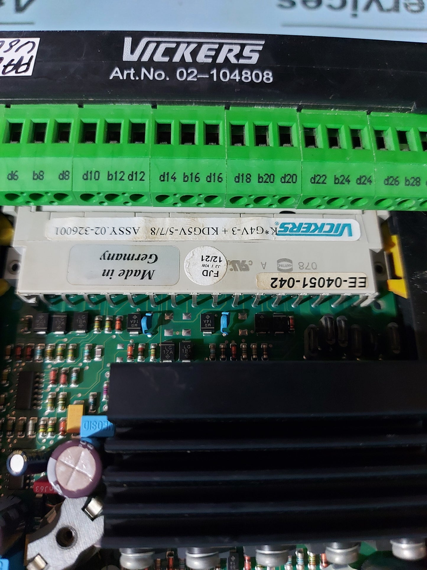 VICKERS EEA-PAM-523-A-32 AMPLIFIER CARD