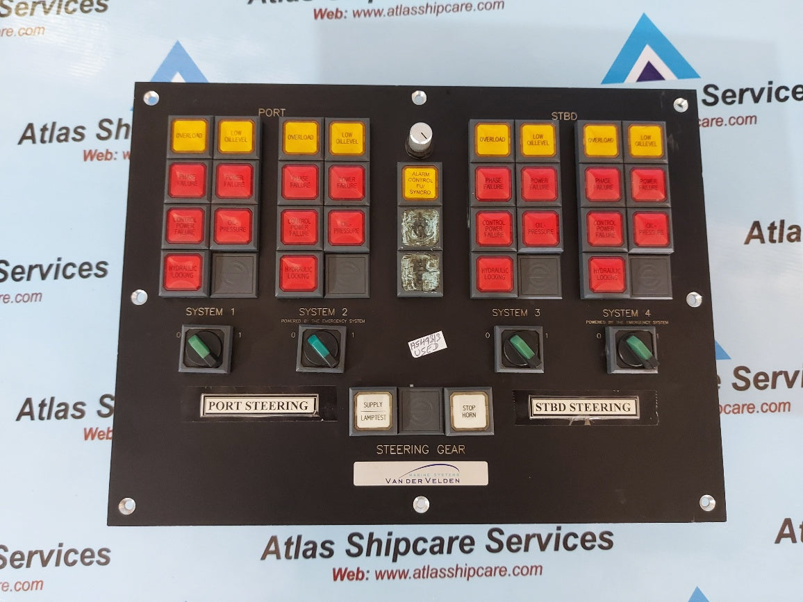 Vander Velden Steering Gear Control Panel System
