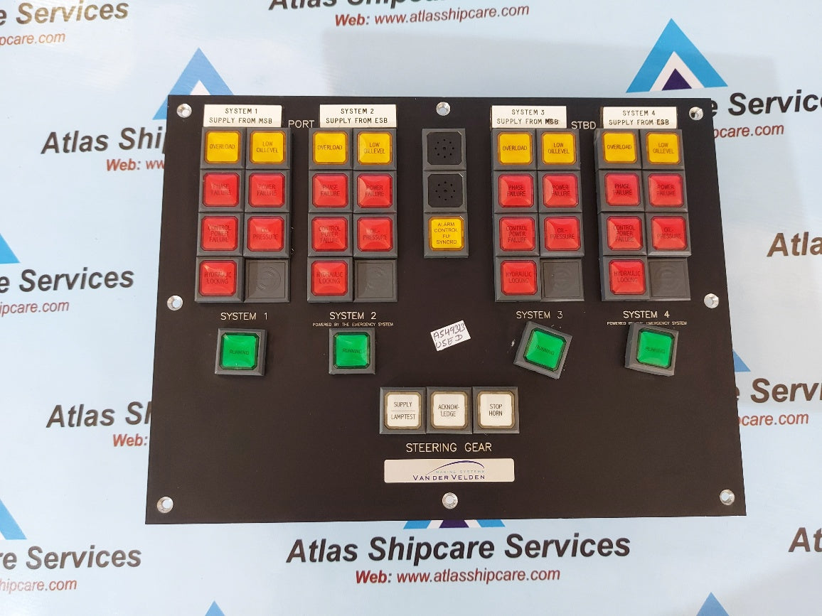 Vander Velden Steering Gear Control Panel System