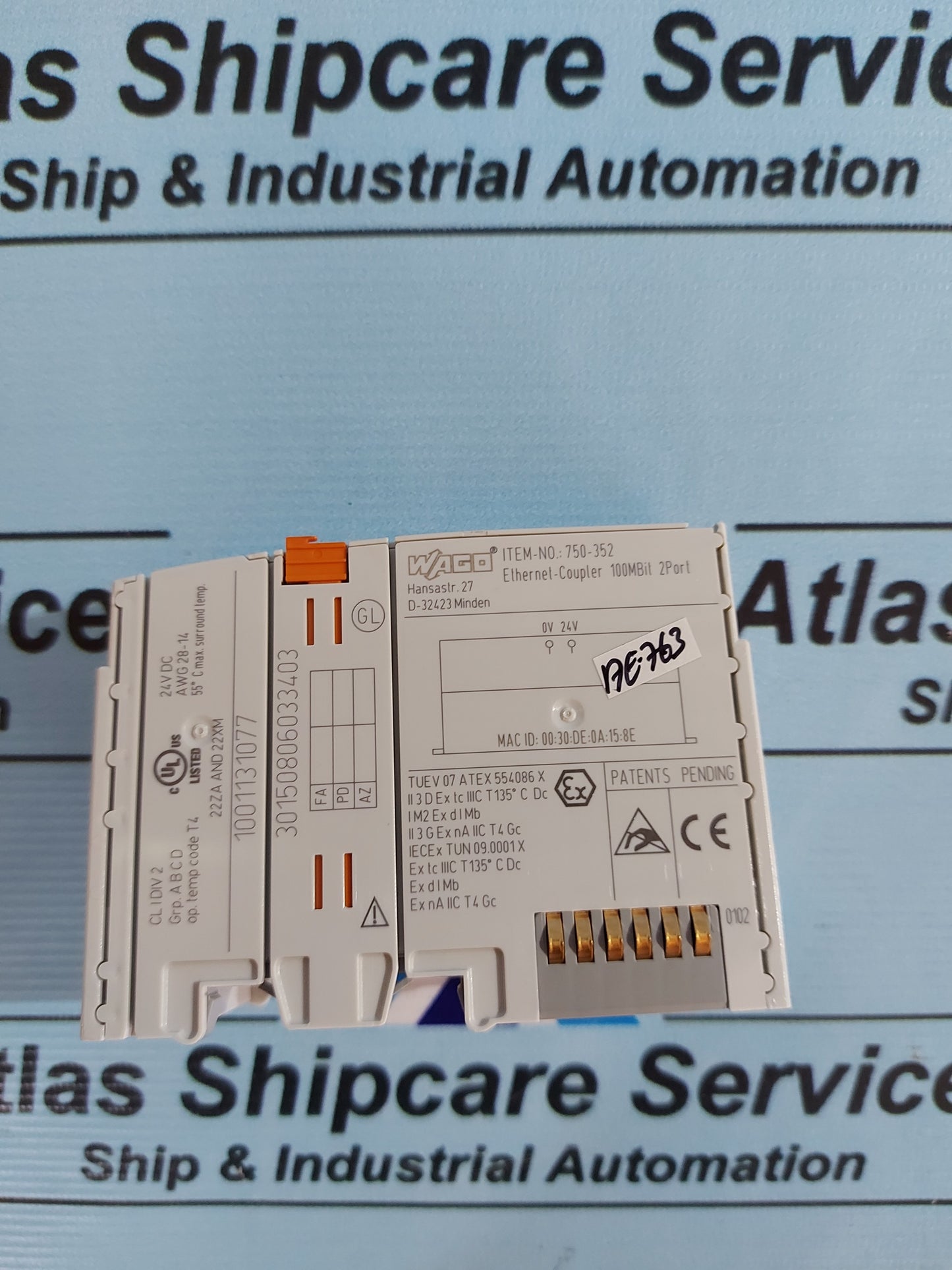 WAGO 750-352 ETHERNET-COUPLER 100MBIT 2PORT