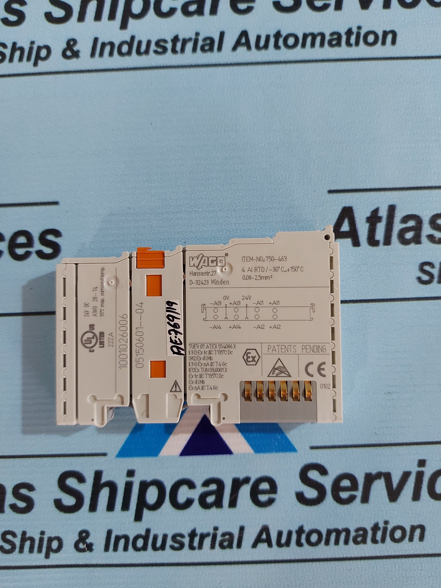 WAGO 750-463 4-CHANNEL ANALOG INPUT MODULE