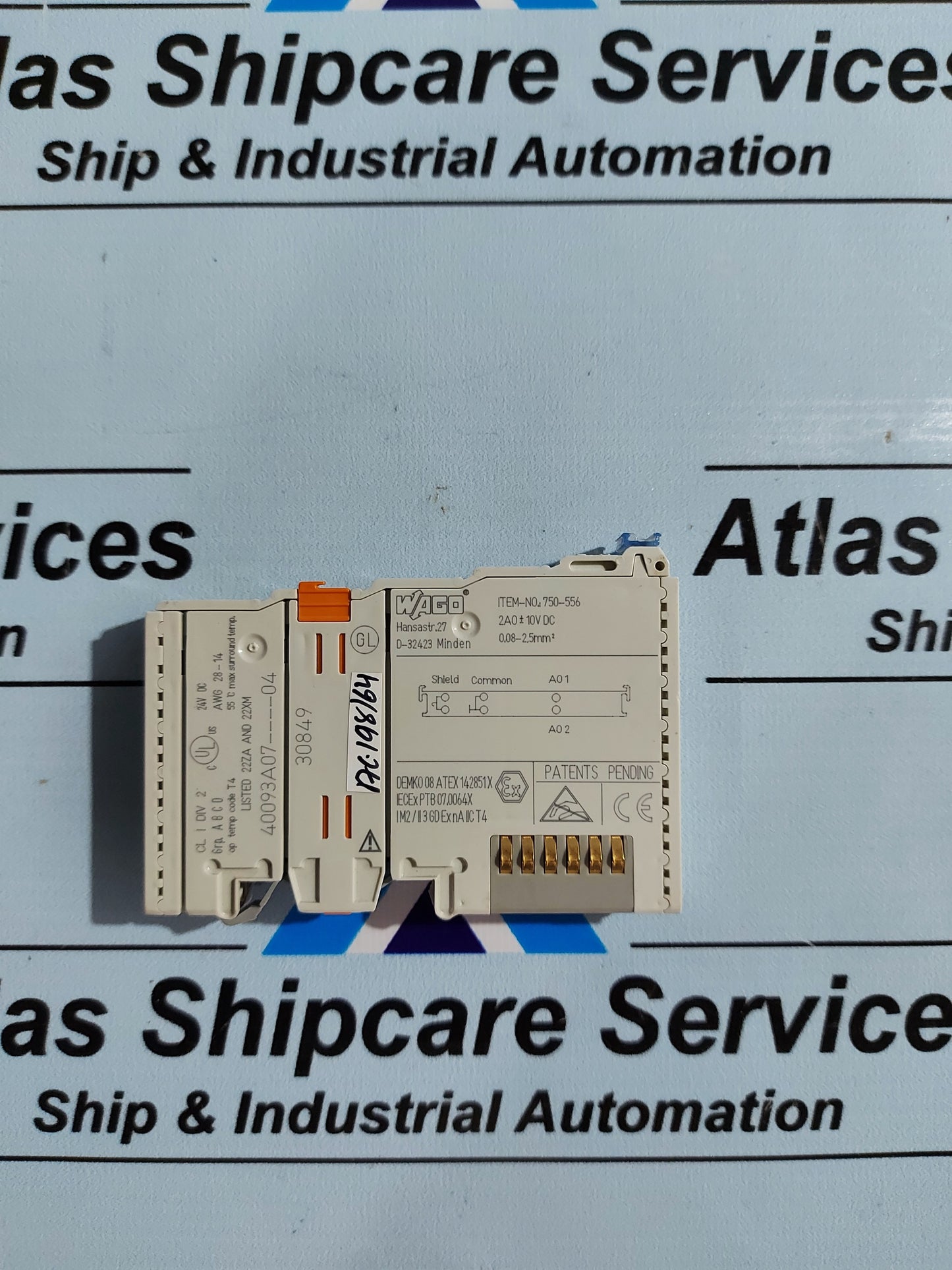 WAGO 750-556 2-CHANNEL ANALOG OUTPUT MODULE