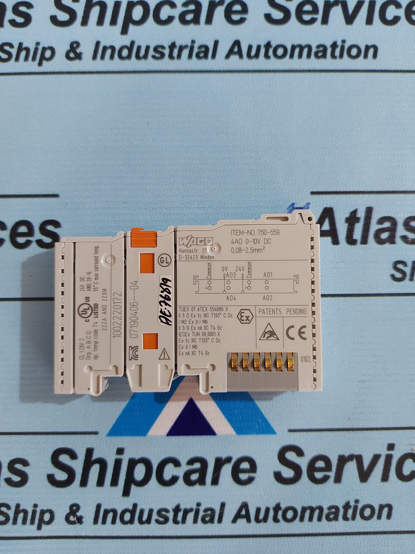 WAGO 750-559 4-CHANNEL ANALOG OUTPUT MODULE