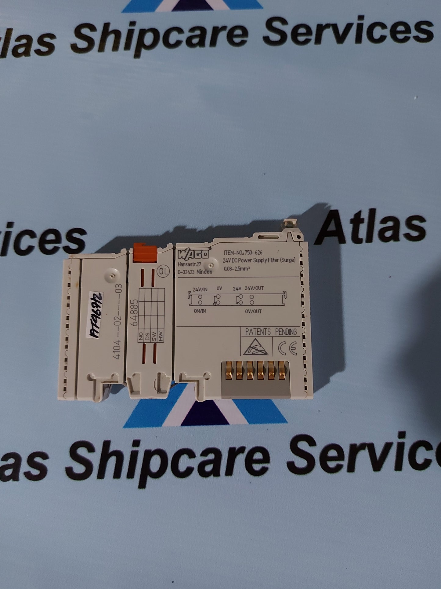 WAGO 750-626 24VDC POWER SUPPLY FILTER MODULE