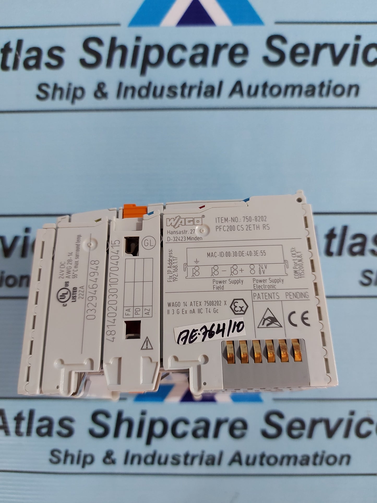 WAGO 750-8202 CONTROLLER PFC200 CS 2ETH RS