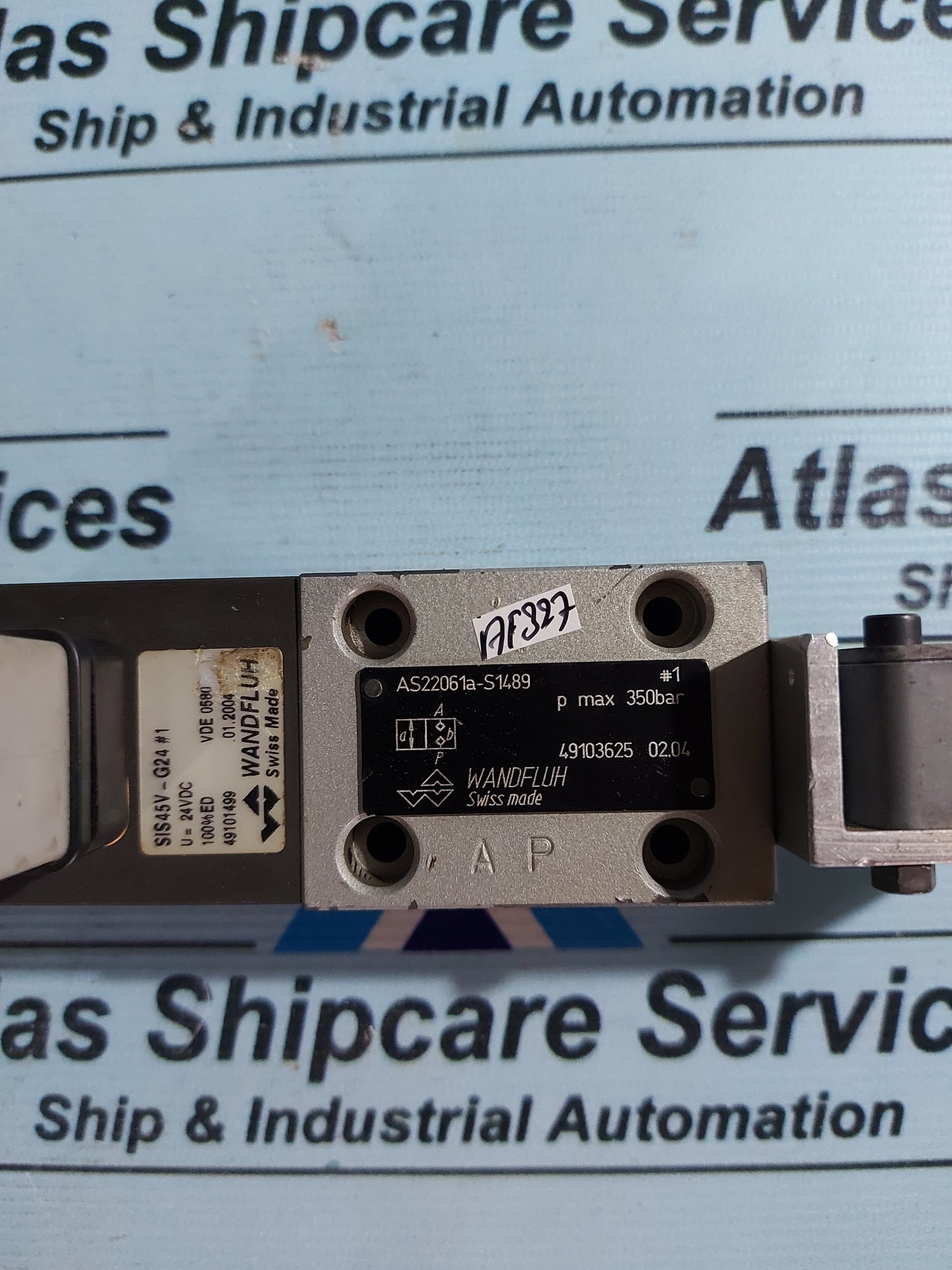 WANDFLUH AS22061a-S1489 HYDRAULIC SOLENOID VALVE