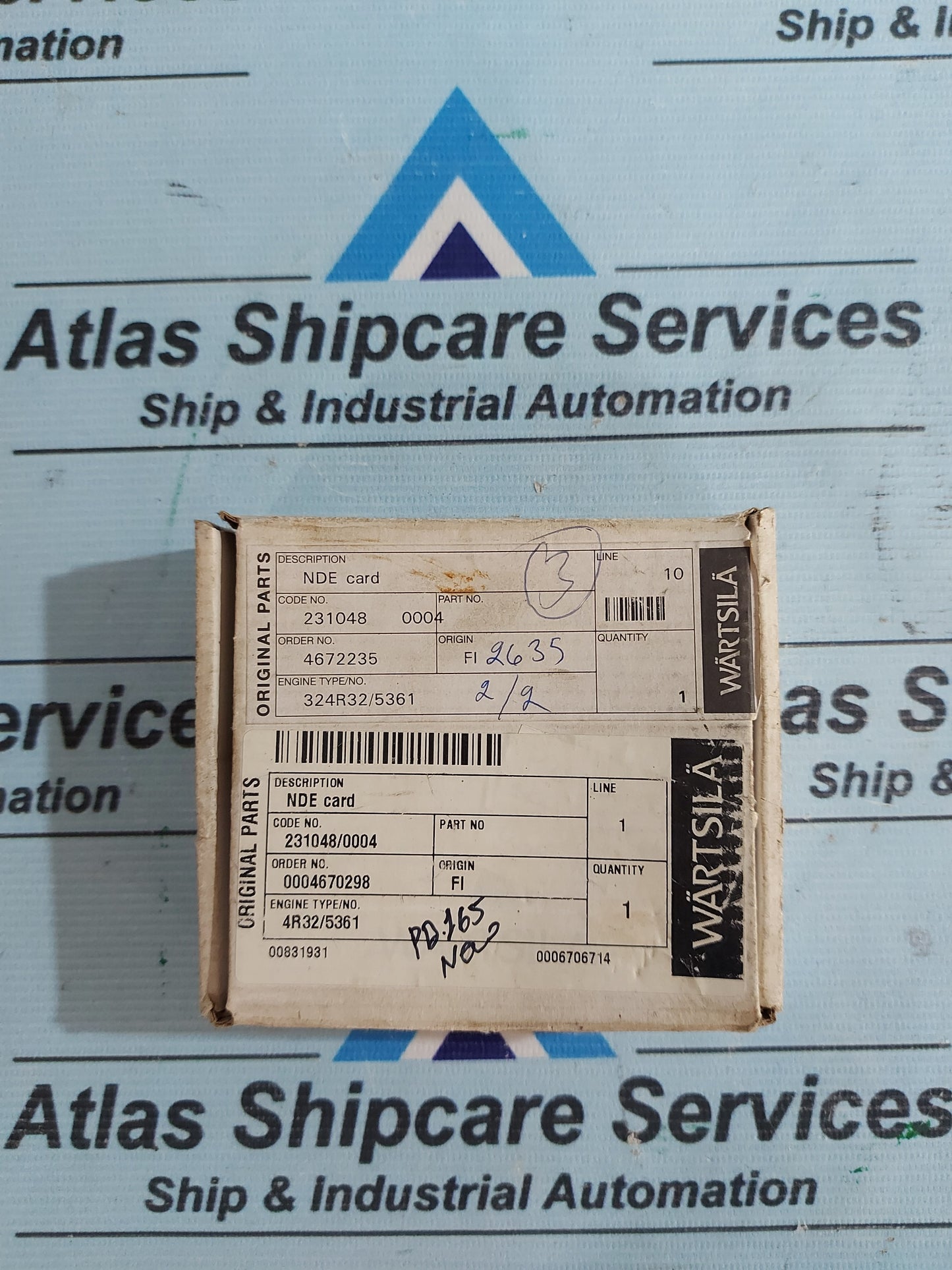 WARTSILA 3223B000500 C2 NDE-CARD