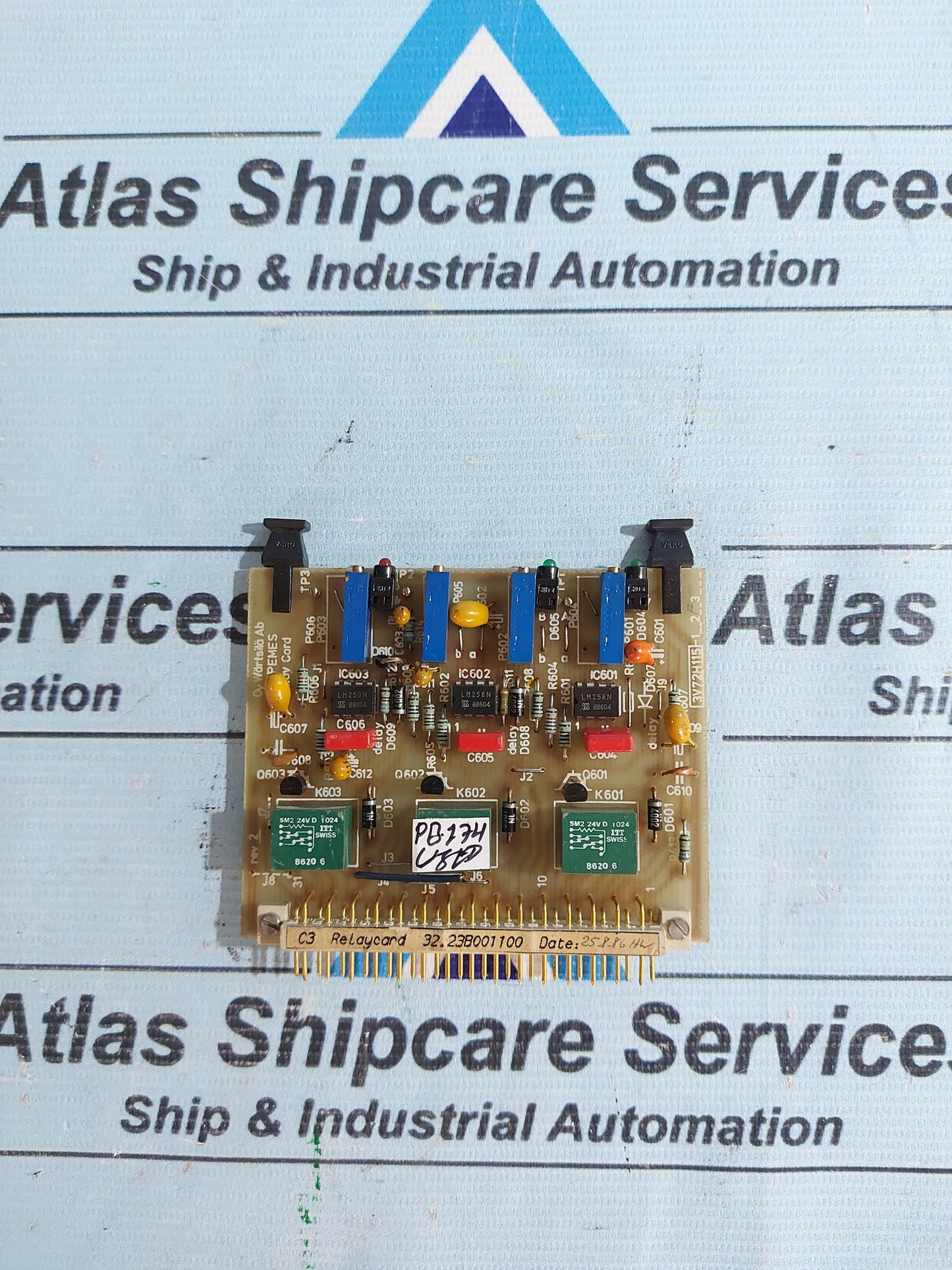 WARTSILA 3V72H115-2F C3 RELAY CARD 32.23B001100