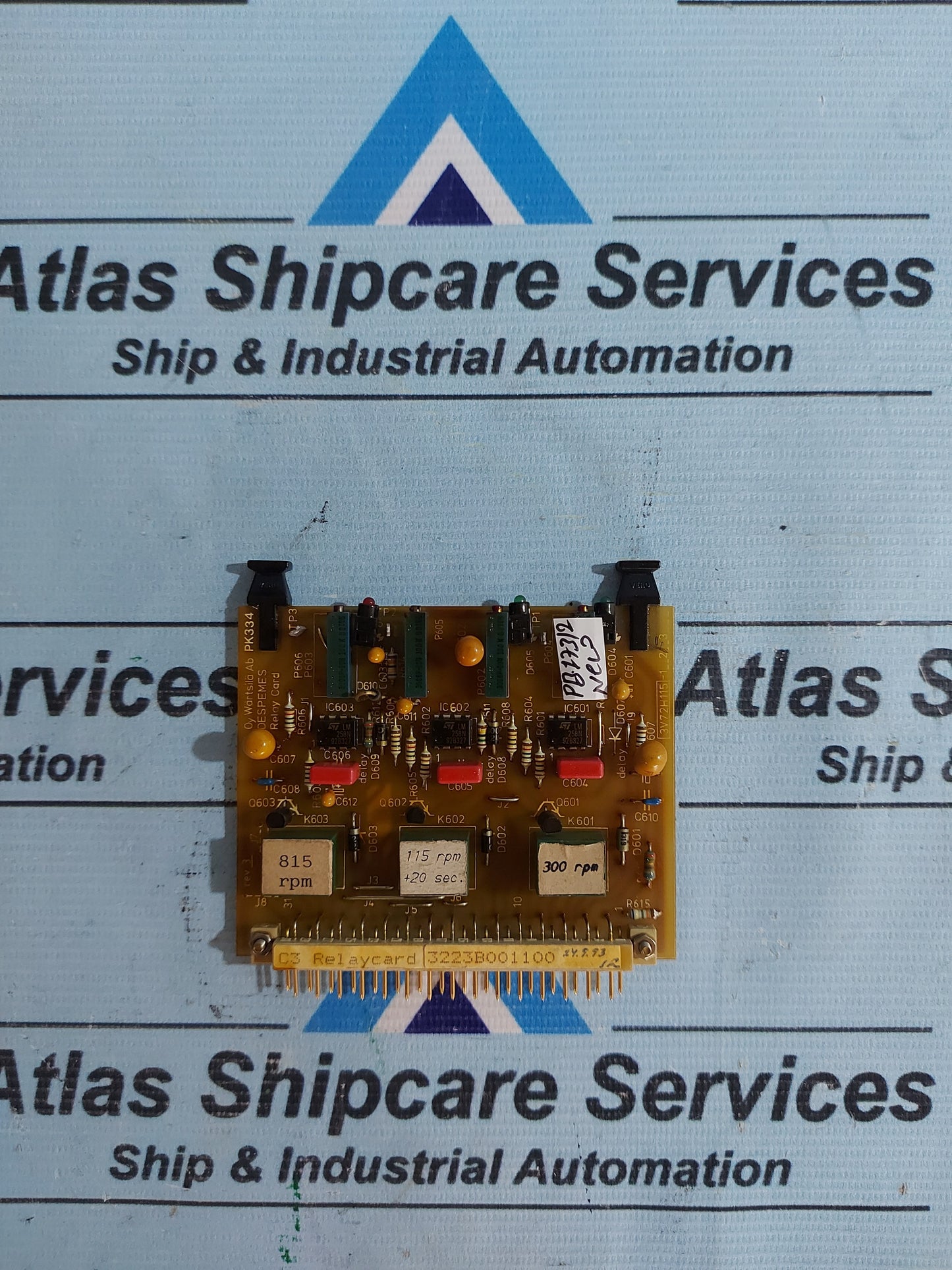 WARTSILA 3V72H115 C3 RELAY CARD 3223B001100