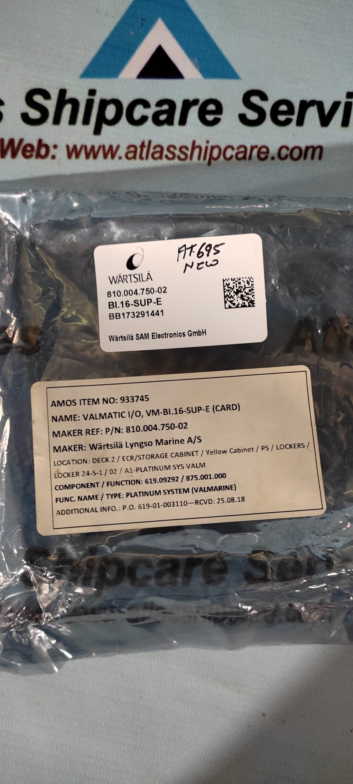 WARTSILA BI.16-SUP-E 810.004.750-02 MODULE