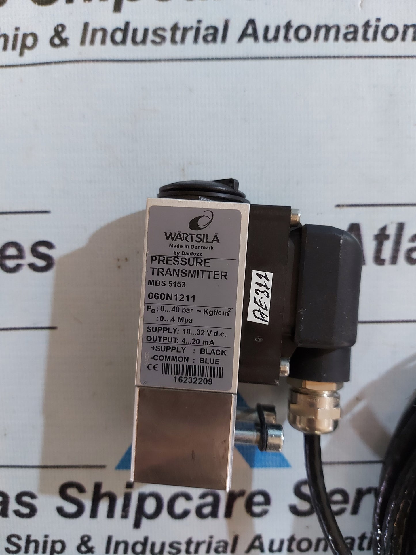 WARTSILA MBS 5153 PRESSURE TRANSMITTER 060N1211
