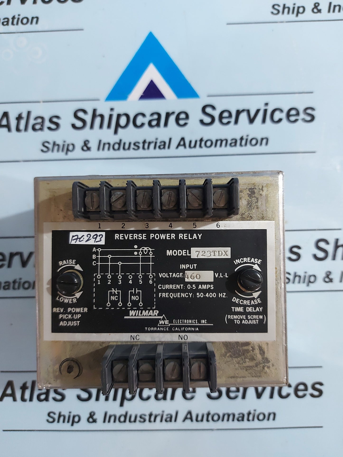WE ELECTRONICS 723TDX REVERSE POWER RELAY