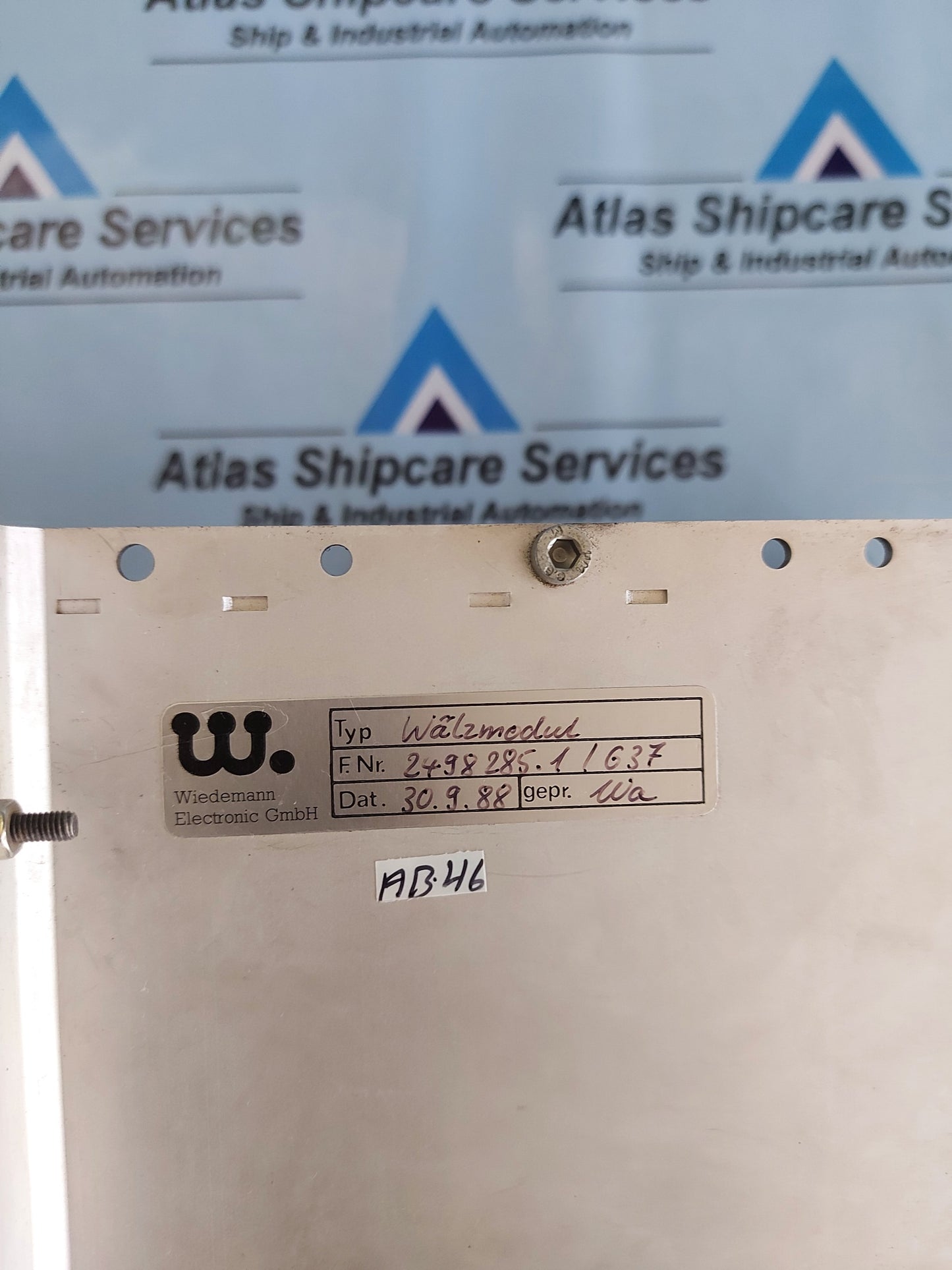 WIEDEMANN WALZMEDUL 2498 285.1/637