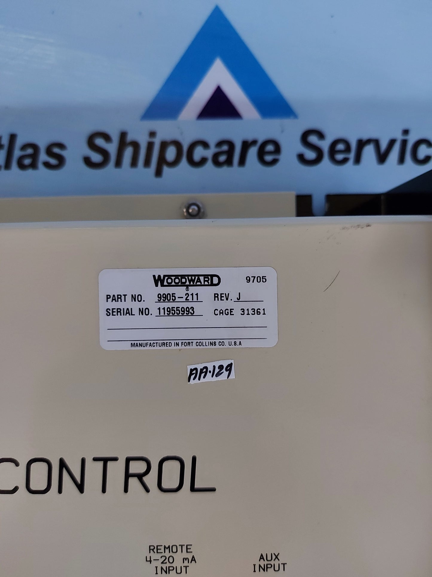 WOODWARD 9905-211 701 DIGITAL SPEED CONTROL REV.J