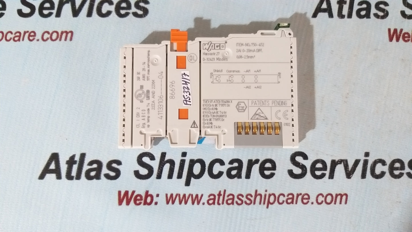 Wago 750-452 2-Channel Analog Input Module