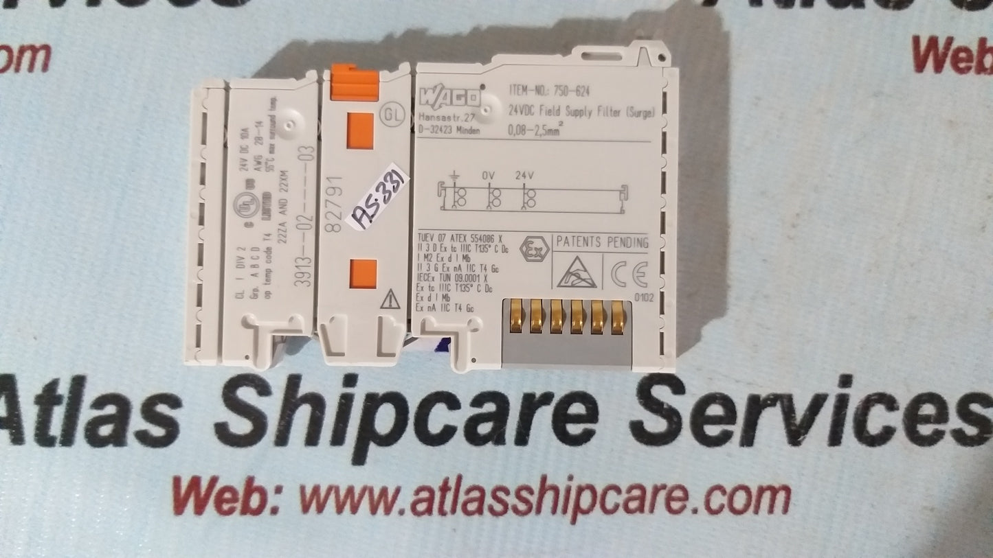 Wago 750-642 24Vdc Field Supply Filter Module