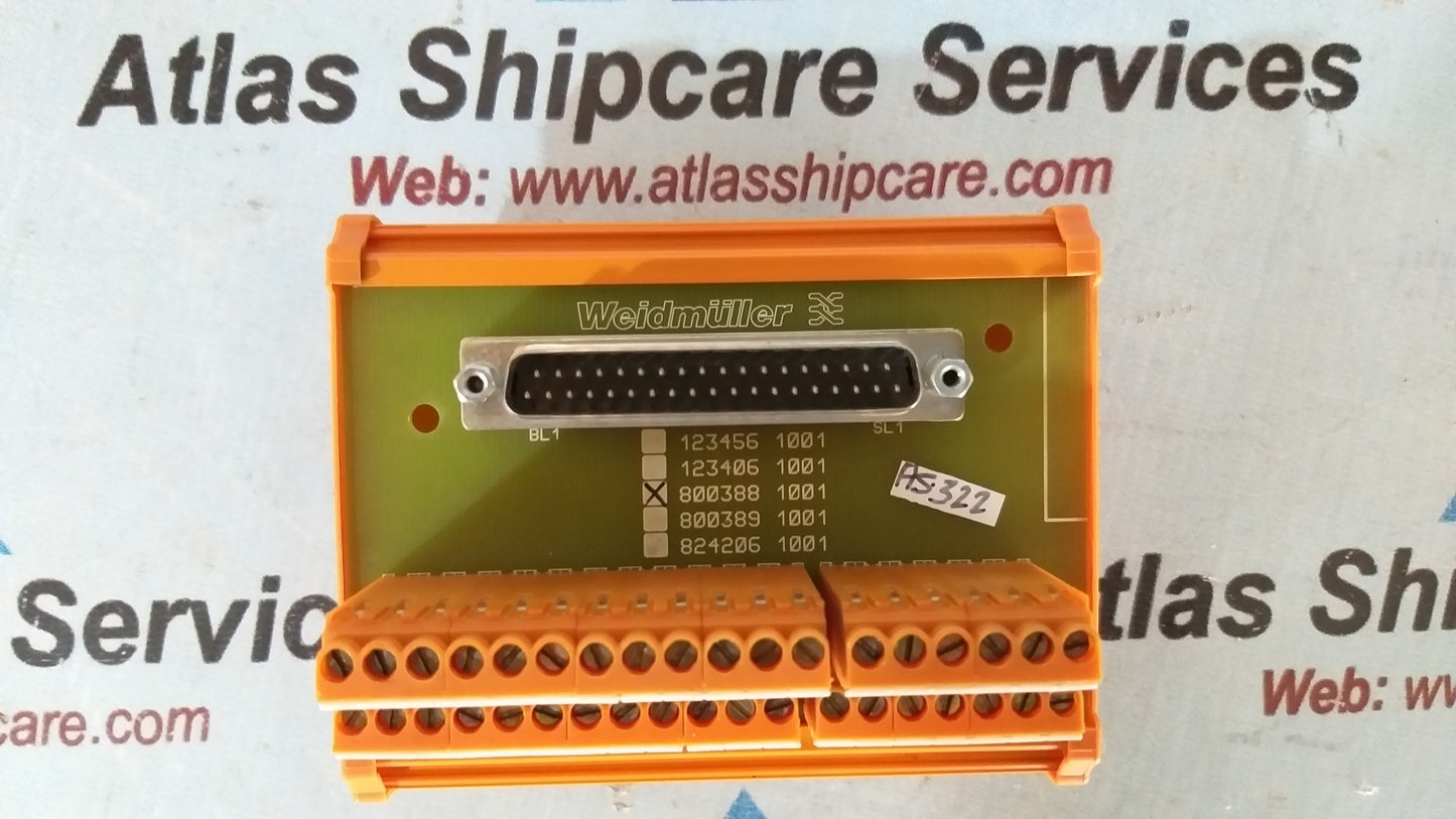 Weidmuller 800388 1001 Terminal Block