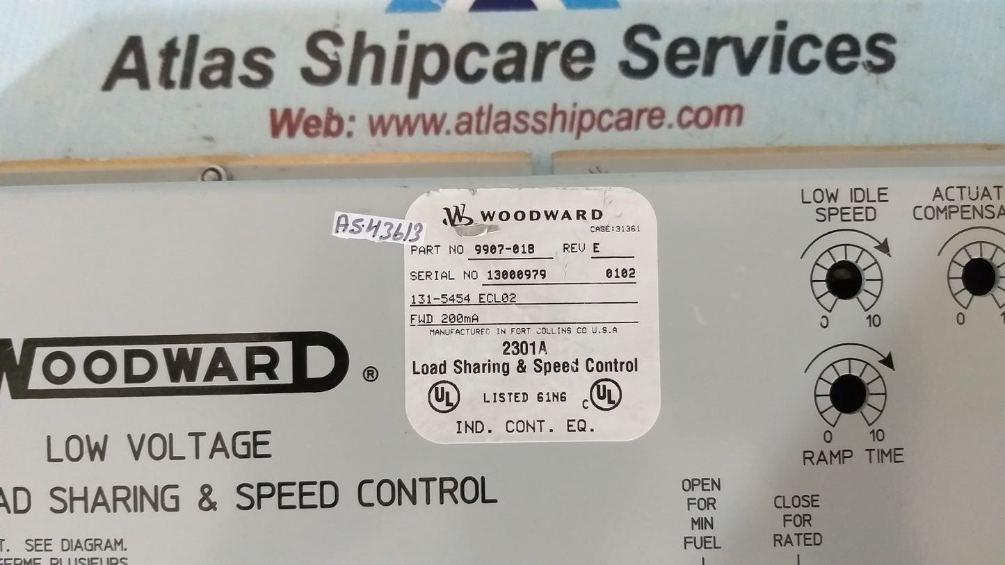 Woodward 9907-018 2301A Load Sharing & Speed Control Rev.E