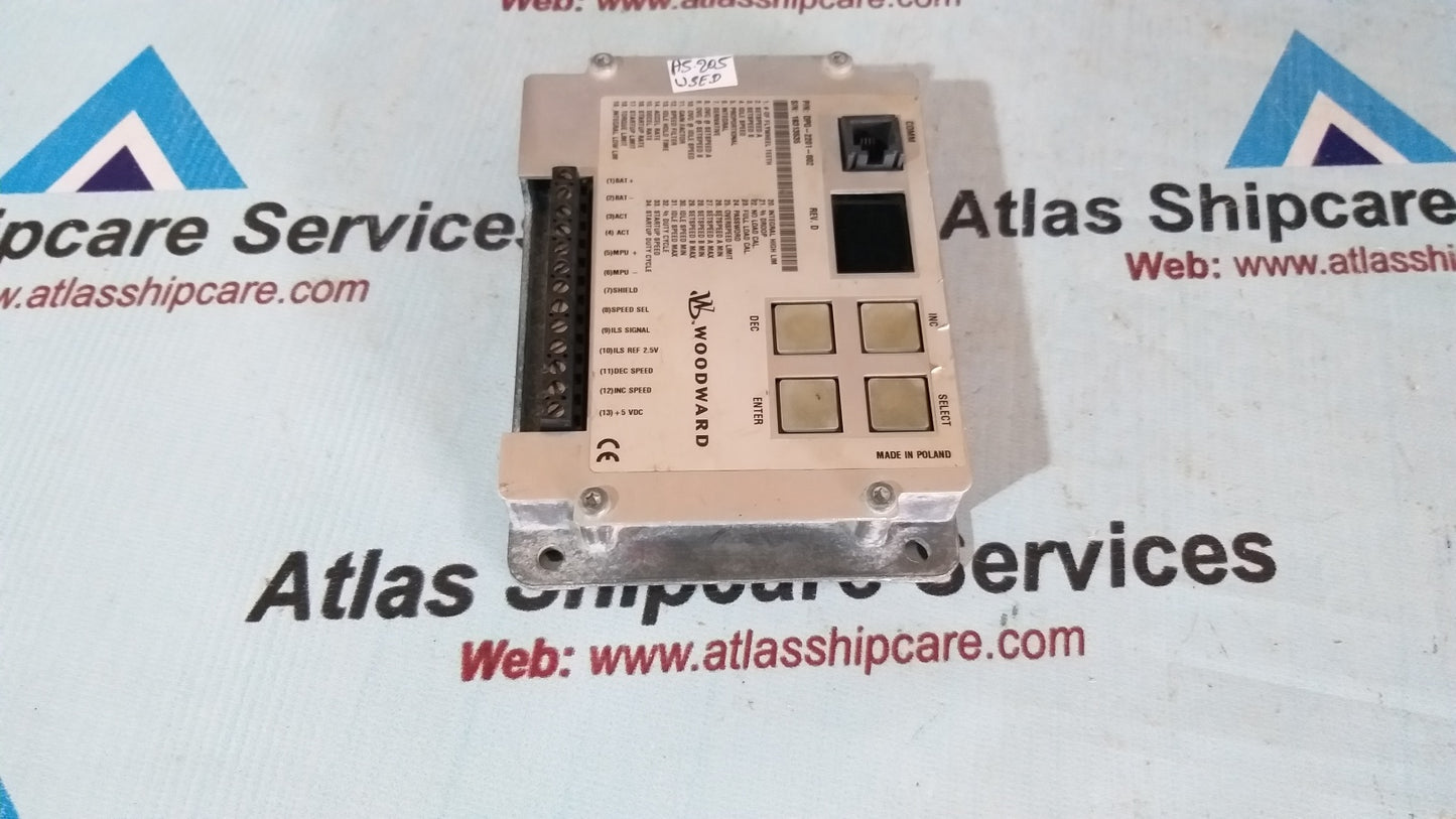 Woodward DPG-2201-002 Speed Controller