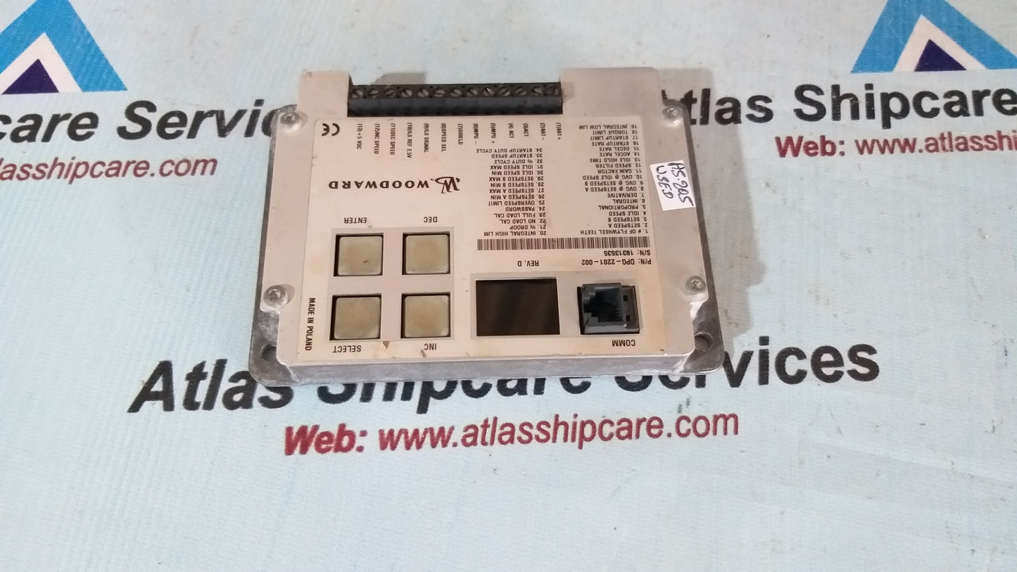 Woodward DPG-2201-002 Speed Controller