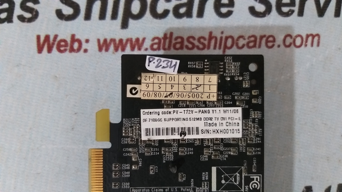 XFX GeForce 7100 GS PV-T72V-PANG 512MB PCIe Graphics Card