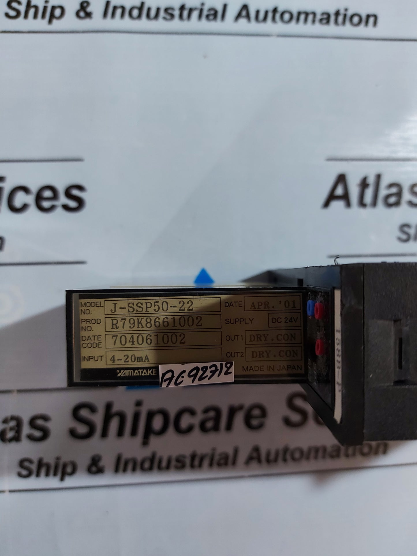 YAMATAKE J-SSP50-22 CONTROLLER 4-20mA
