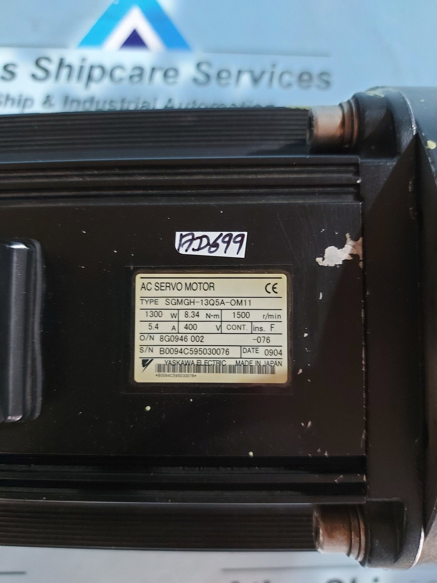 KONGSBERG AUTOCHIEF C20 ELECTRIC MOTOR FOR GOVERNOR ACTUATOR ELACT 1325