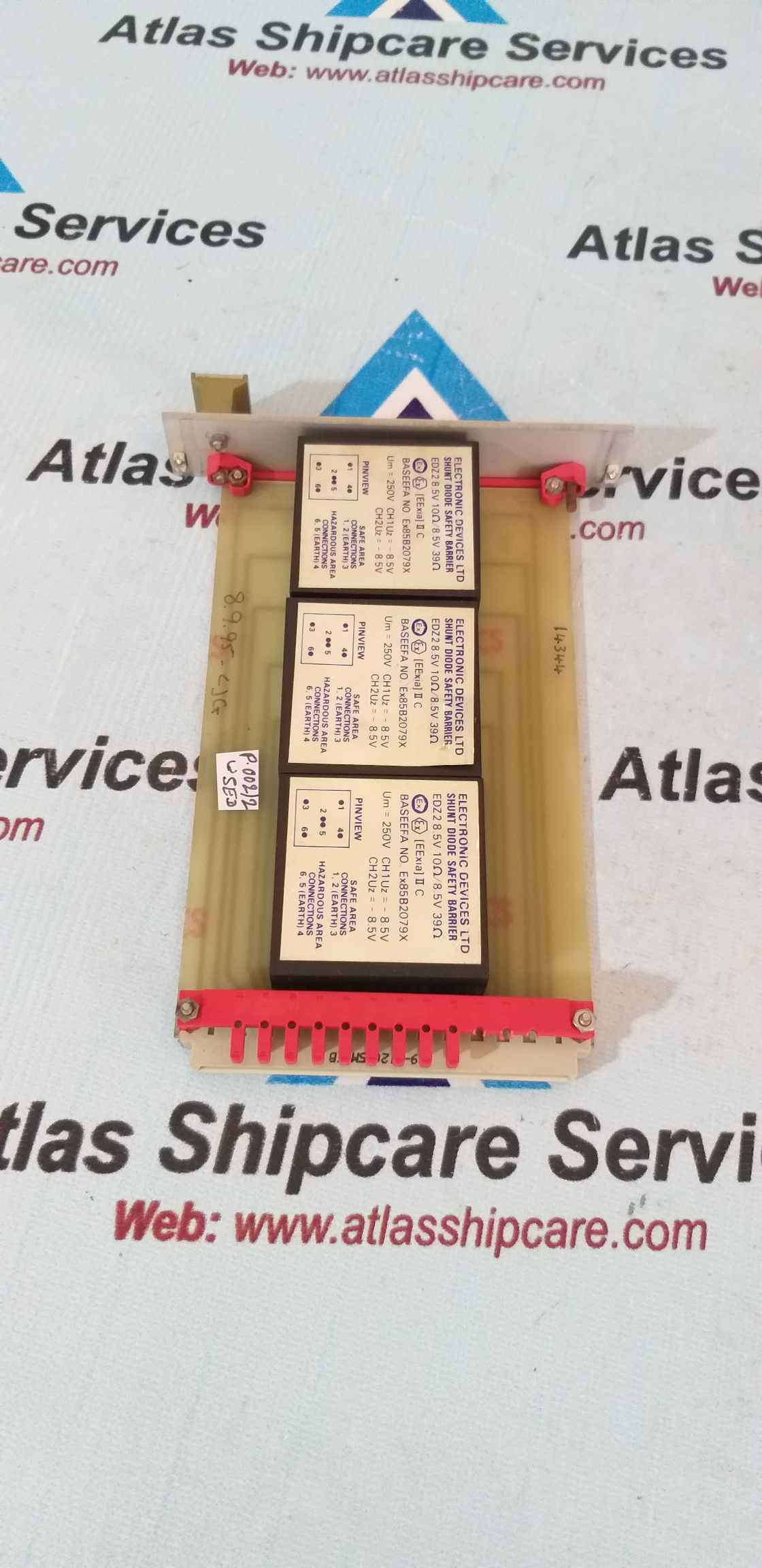 Zener Barrier 8.9.95-LJG Pcb Card